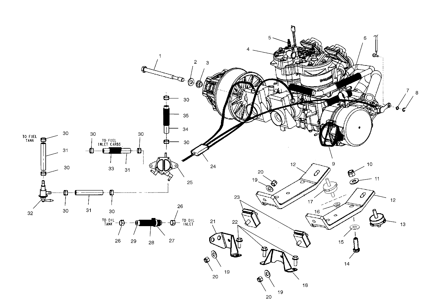 ENGINE MOUNTING - S02NP7CS/S02NE7CS (4973447344D03)