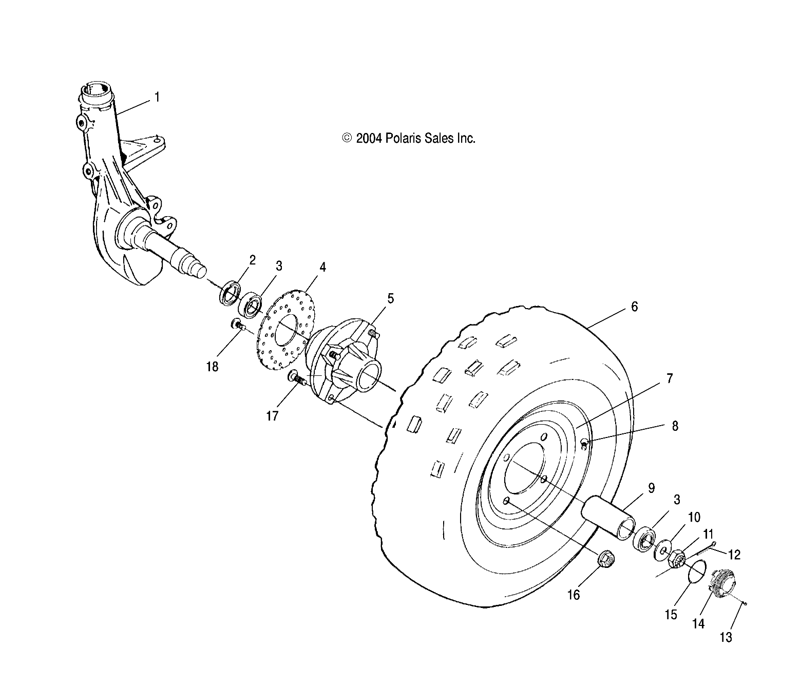 FRONT WHEEL - A03BA25CA/CB (4994889488B06)