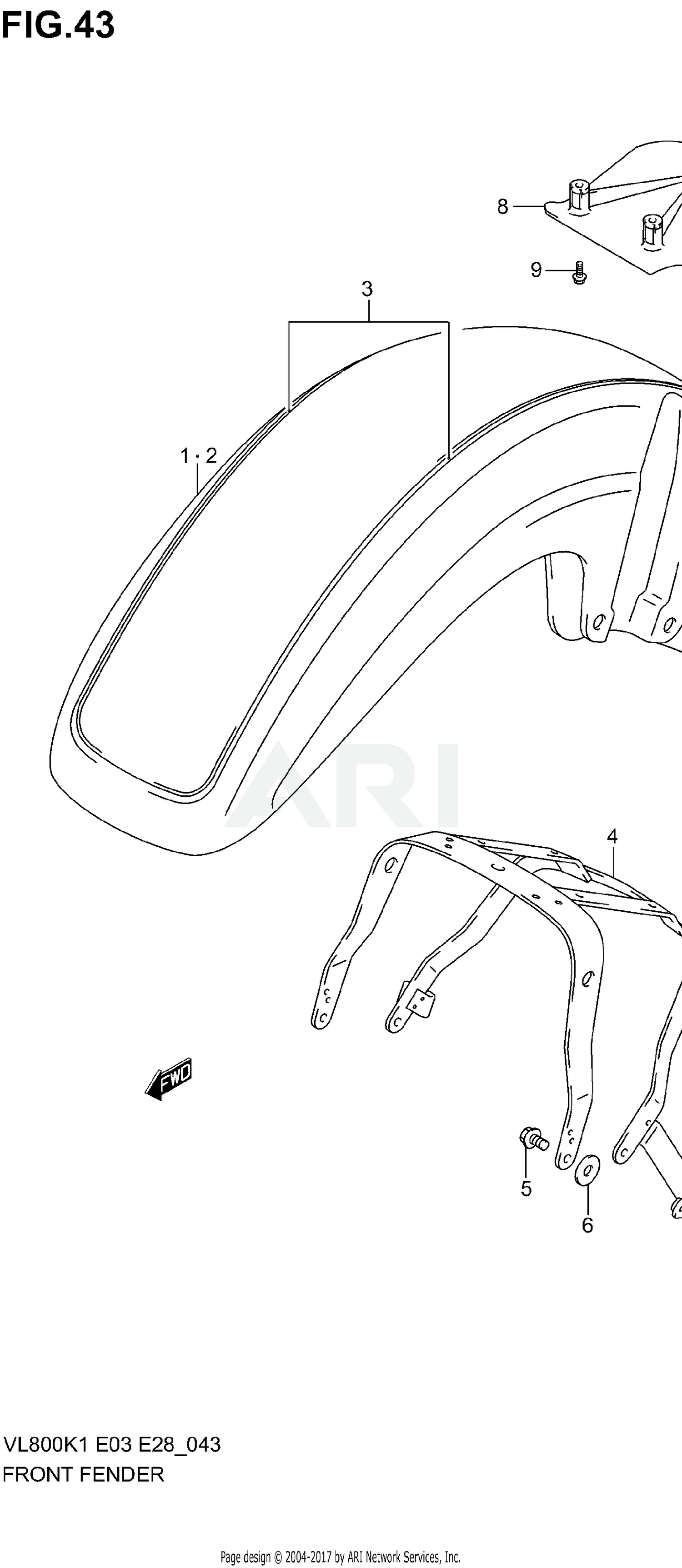 FRONT FENDER (MODEL K1)