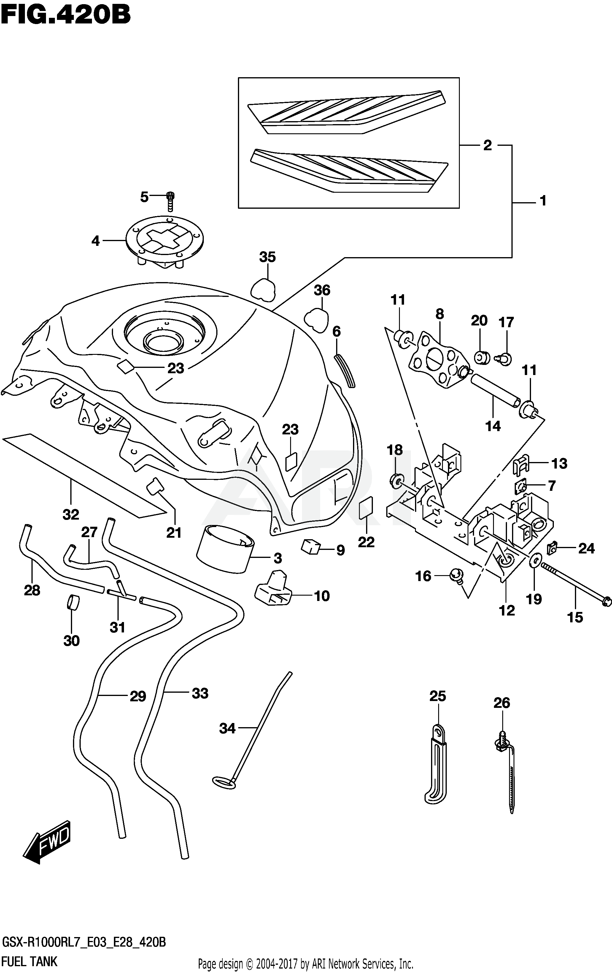 FUEL TANK (GSX-R1000RL7 E28)