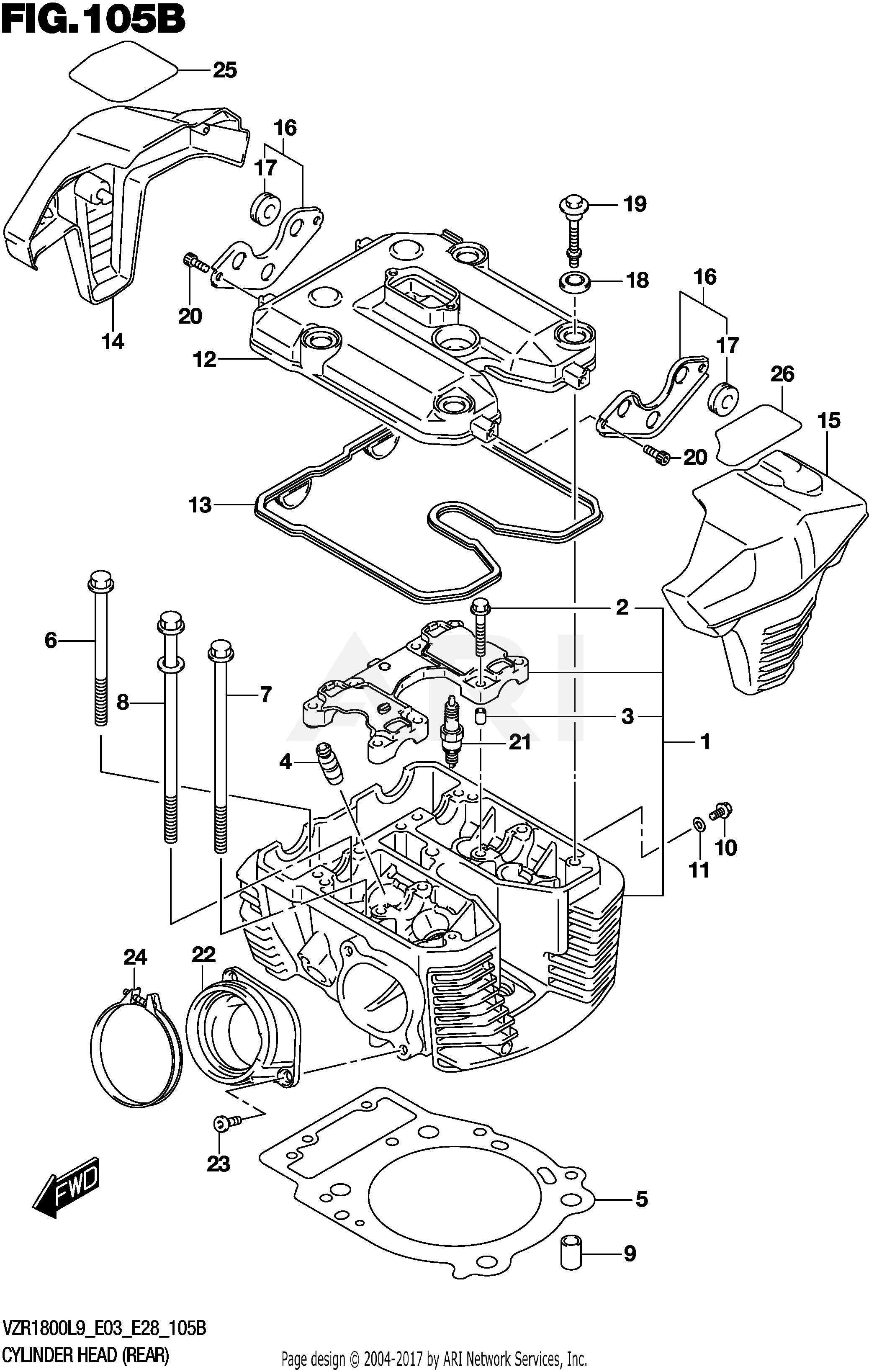 CYLINDER HEAD (REAR) (VZR1800BZL9 E03)