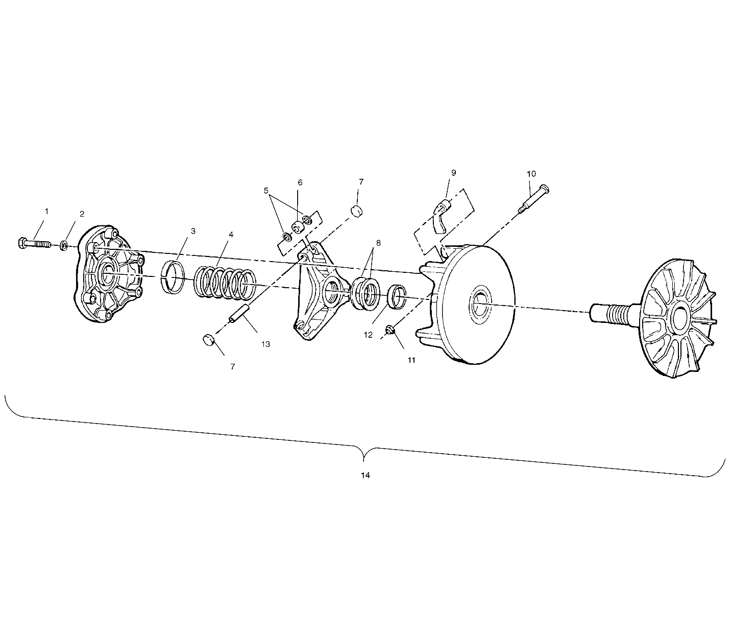 DRIVE CLUTCH - A00BG38CA (4954845484B014)