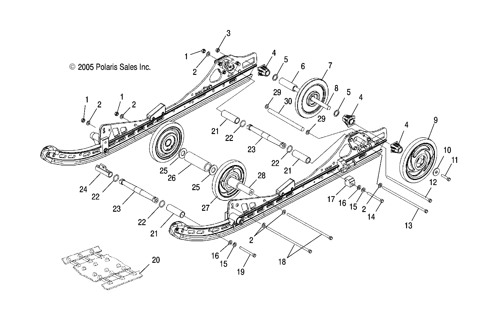 SUSPENSION, REAR - S06ND4BS (4999399939B12)