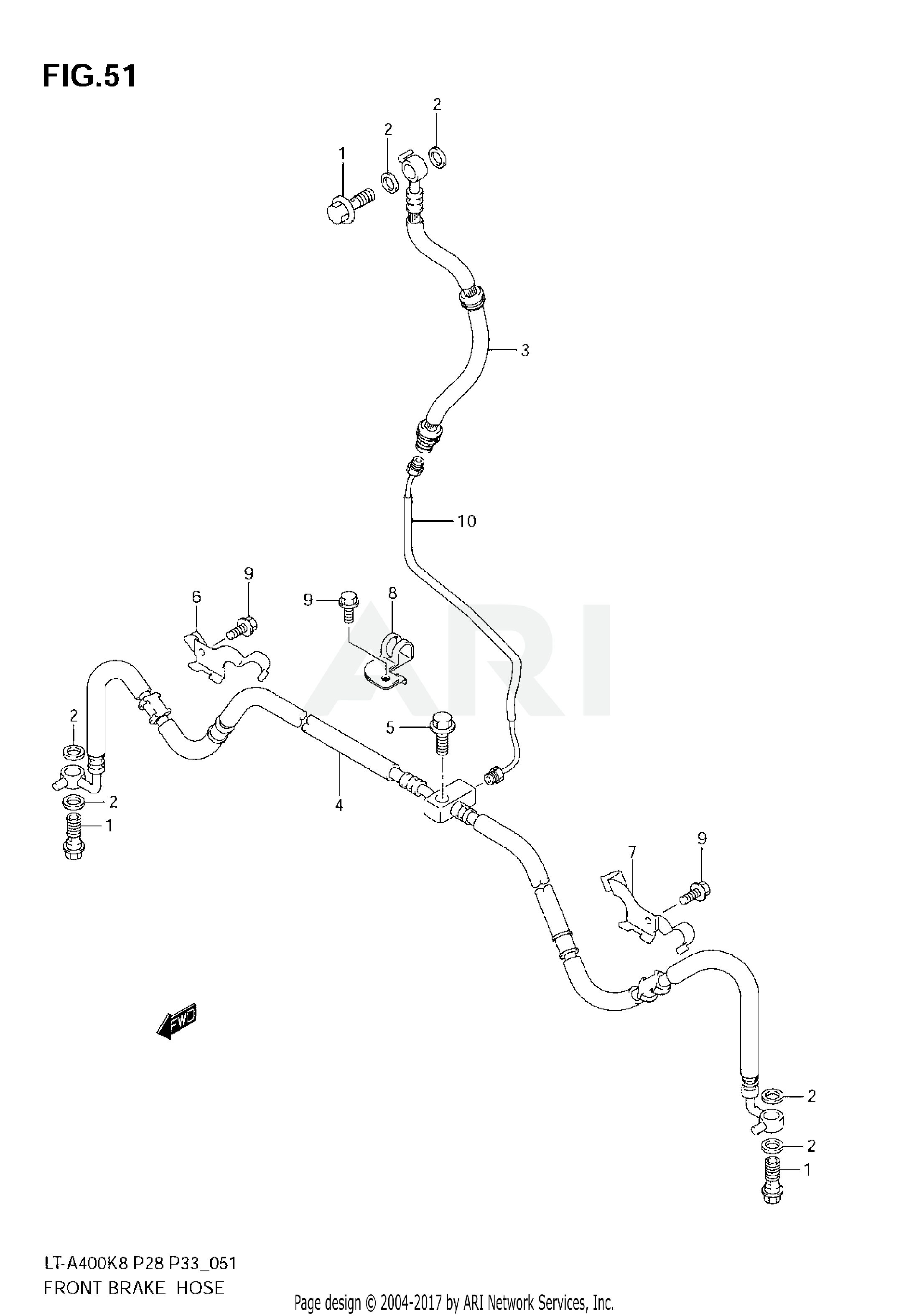 FRONT BRAKE HOSE