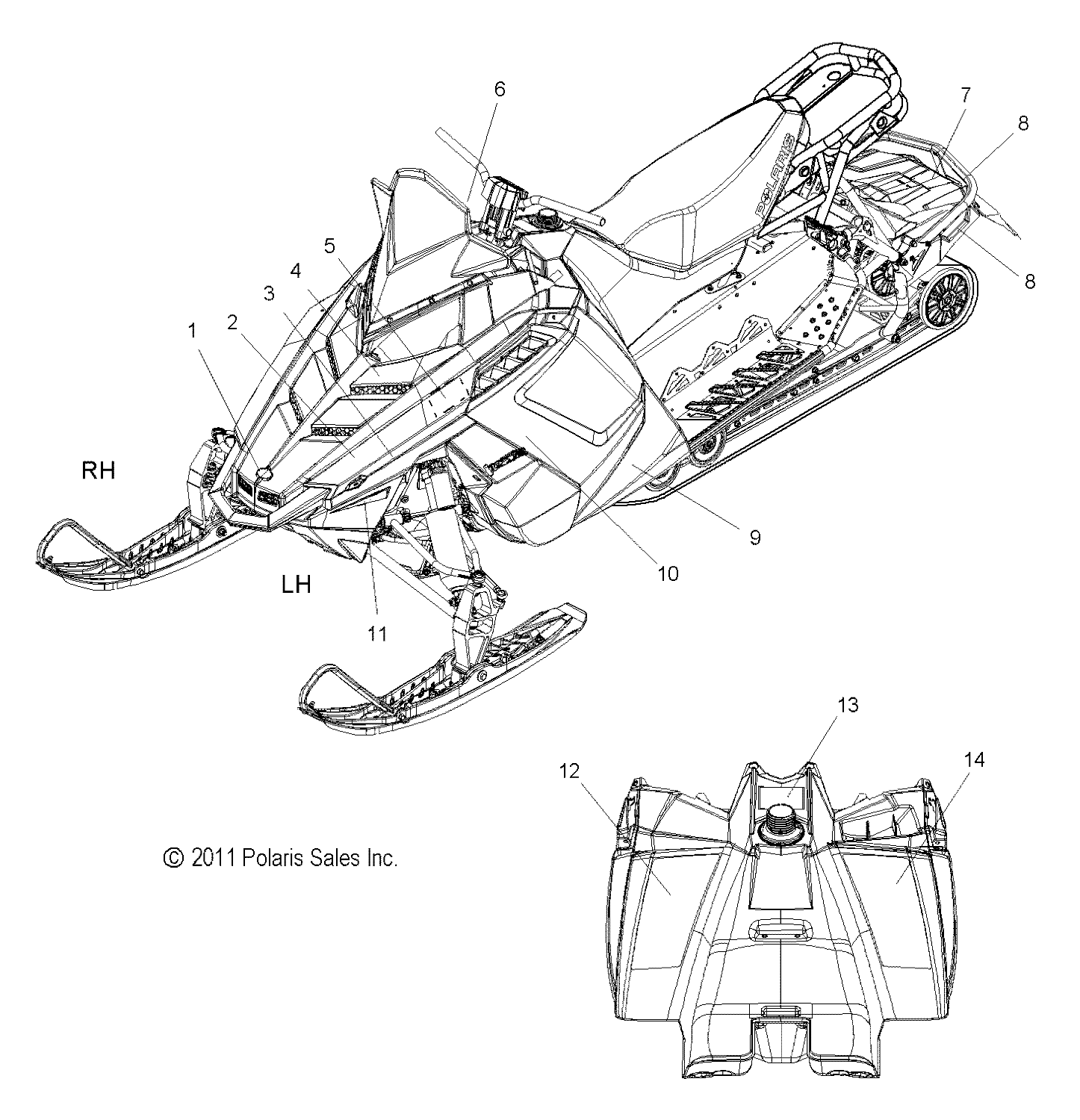 BODY, DECAL - S12BA6NSL (49SNOWDECAL12600SBA)