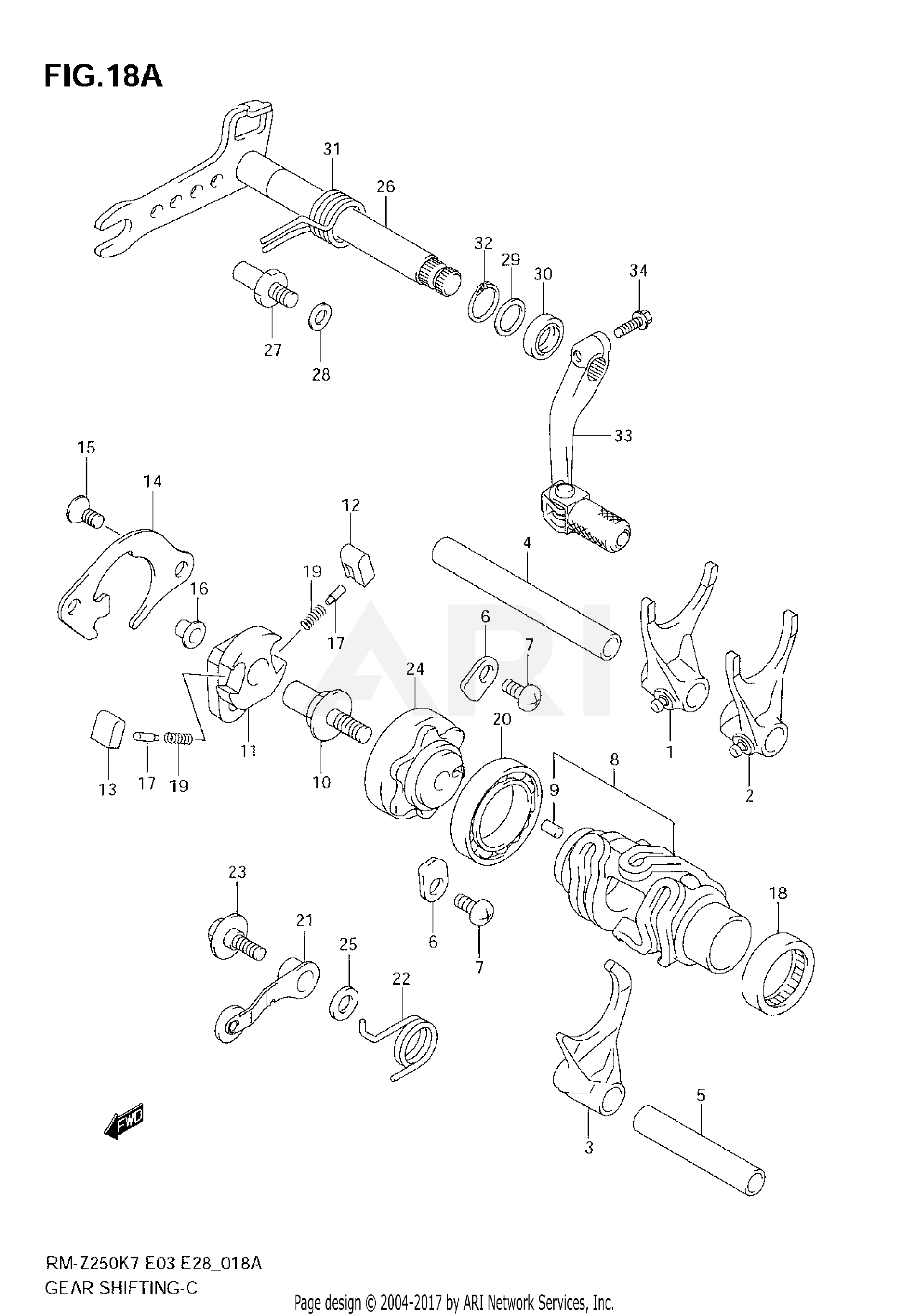 GEAR SHIFTING (MODEL K8/K9)