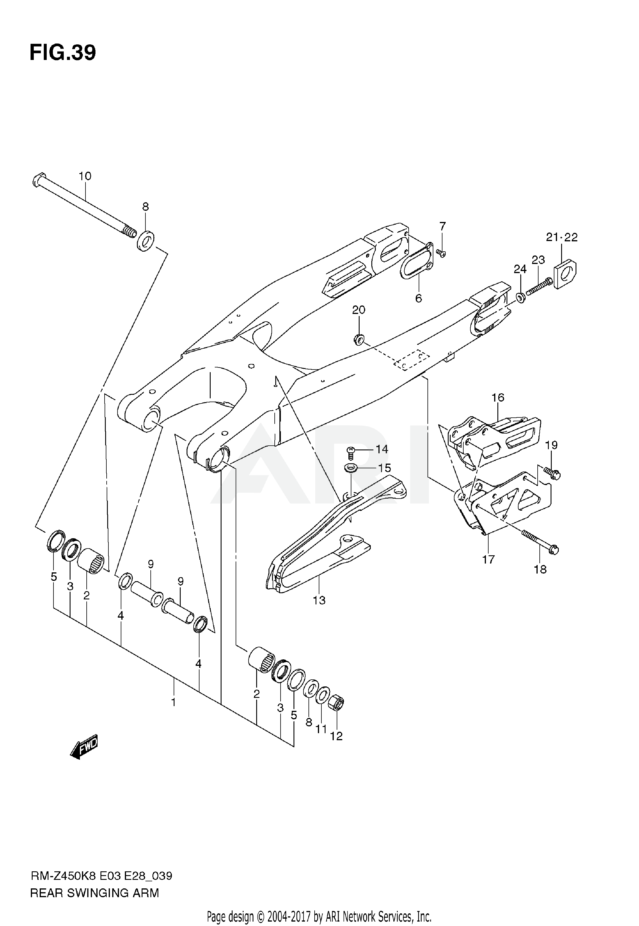 REAR SWINGING ARM