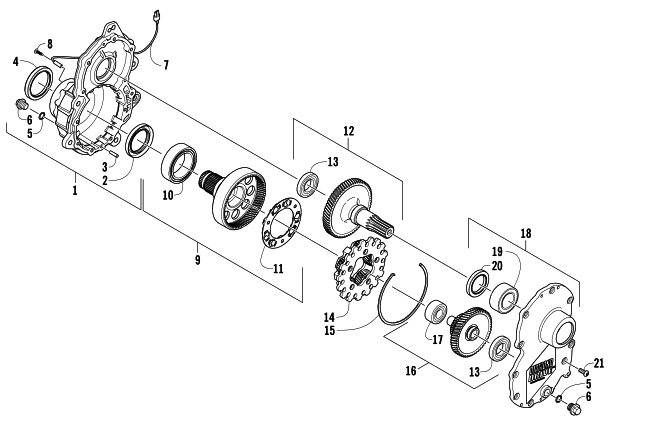 GEARCASE ASSEMBLY