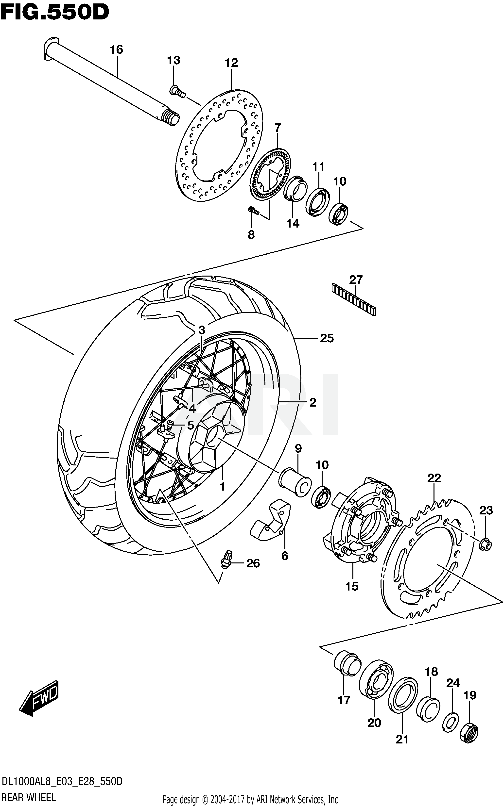 REAR WHEEL (DL1000XAL8 E03)