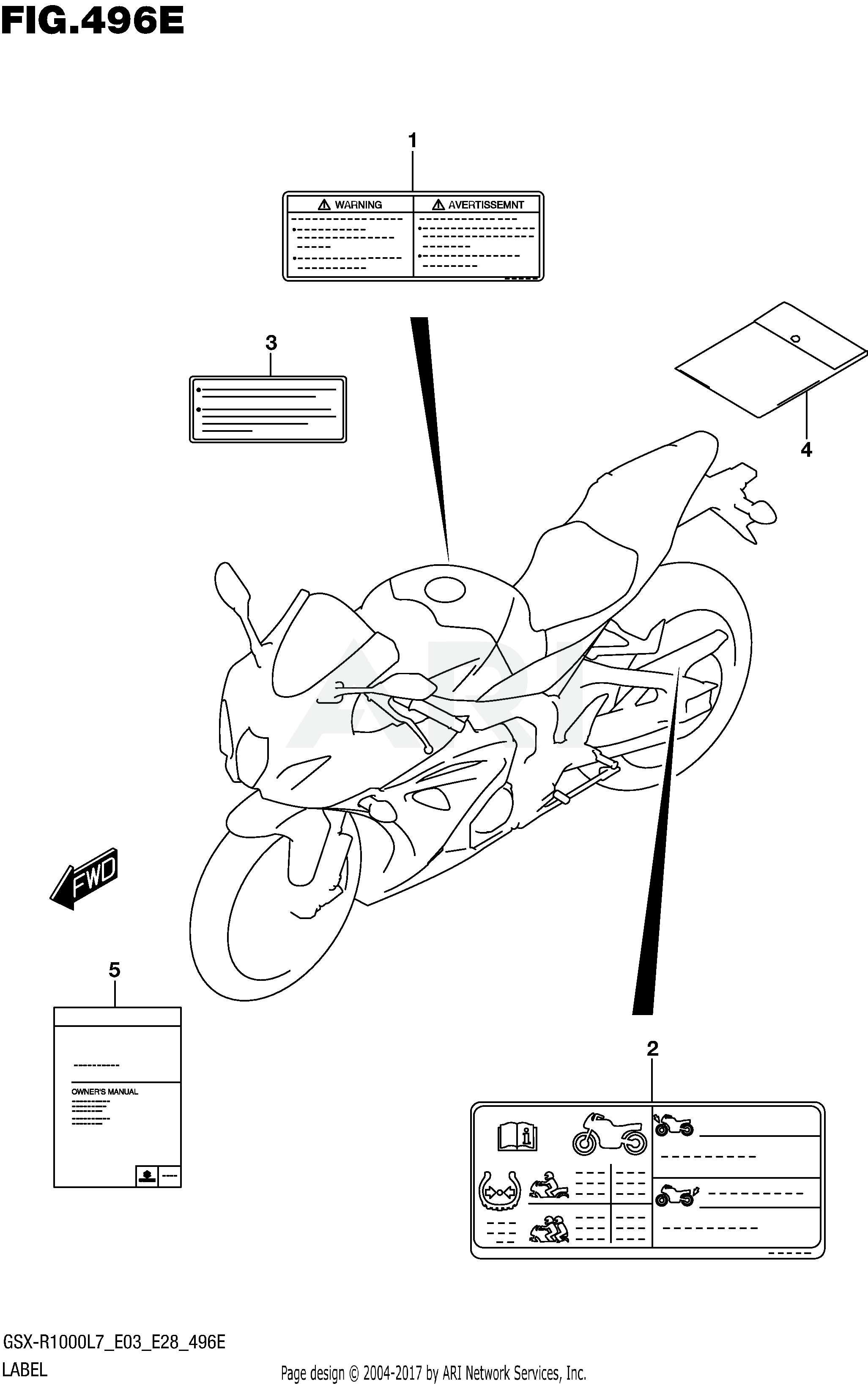 LABEL (GSX-R1000AL7 E28)