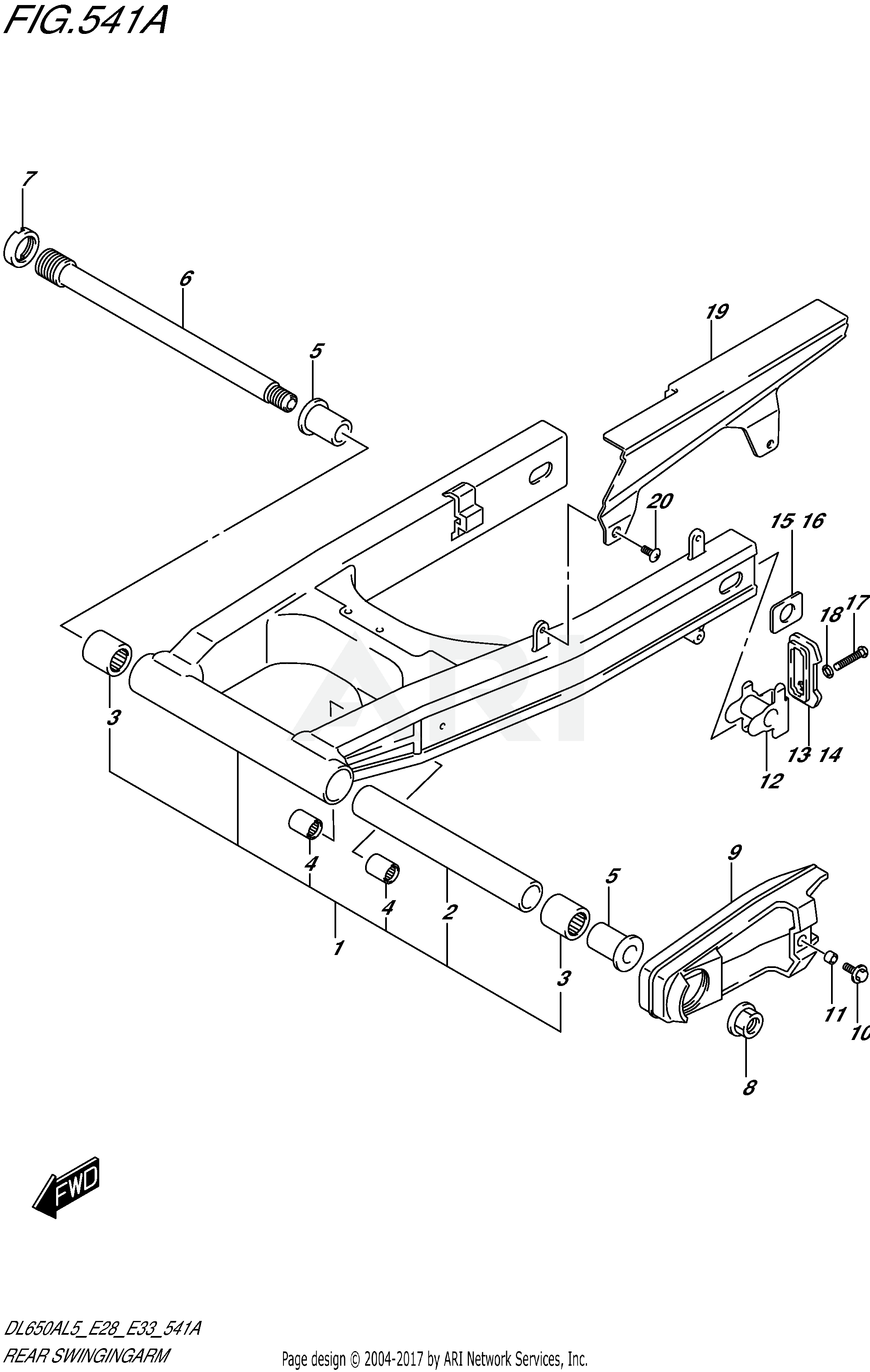 REAR SWINGINGARM