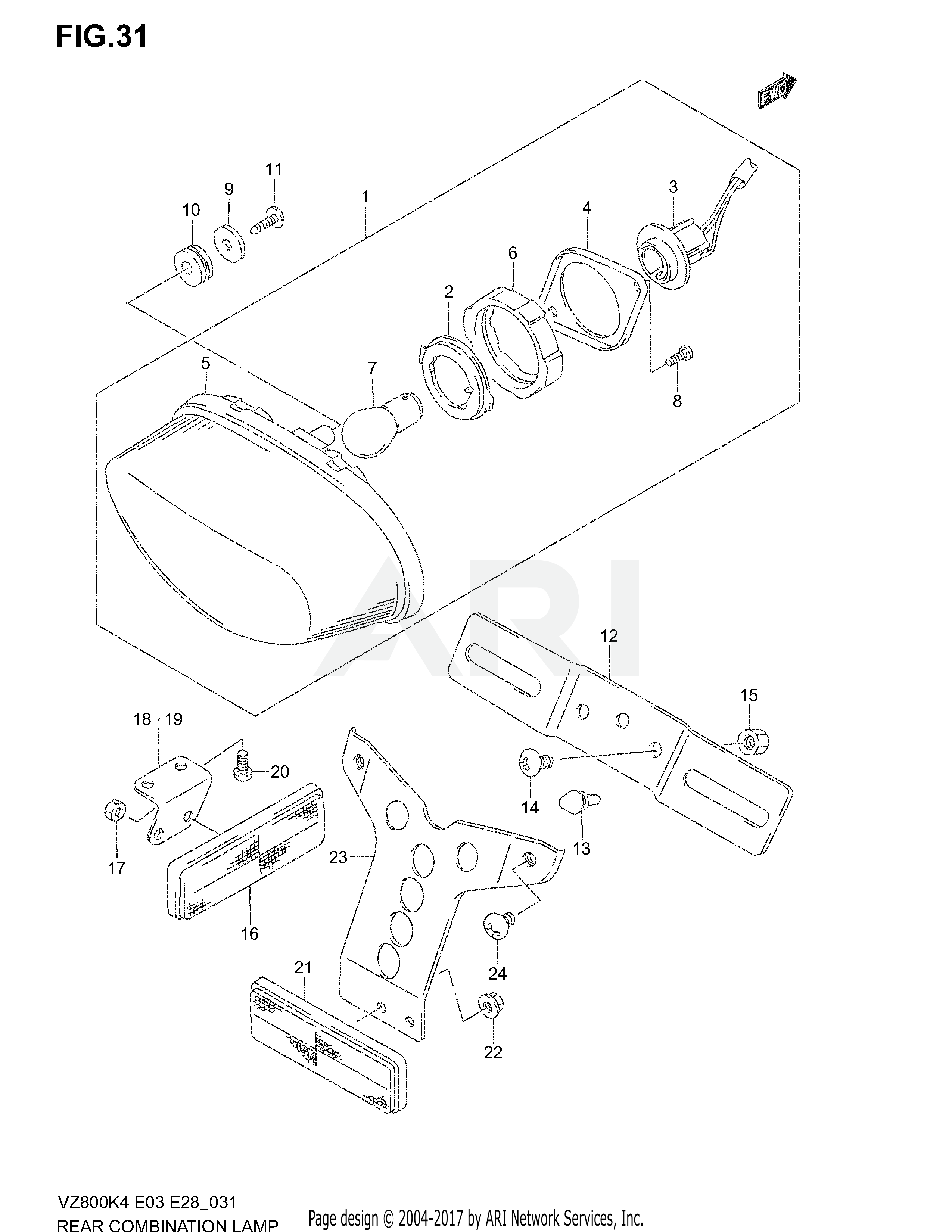 REAR COMBINATION LAMP