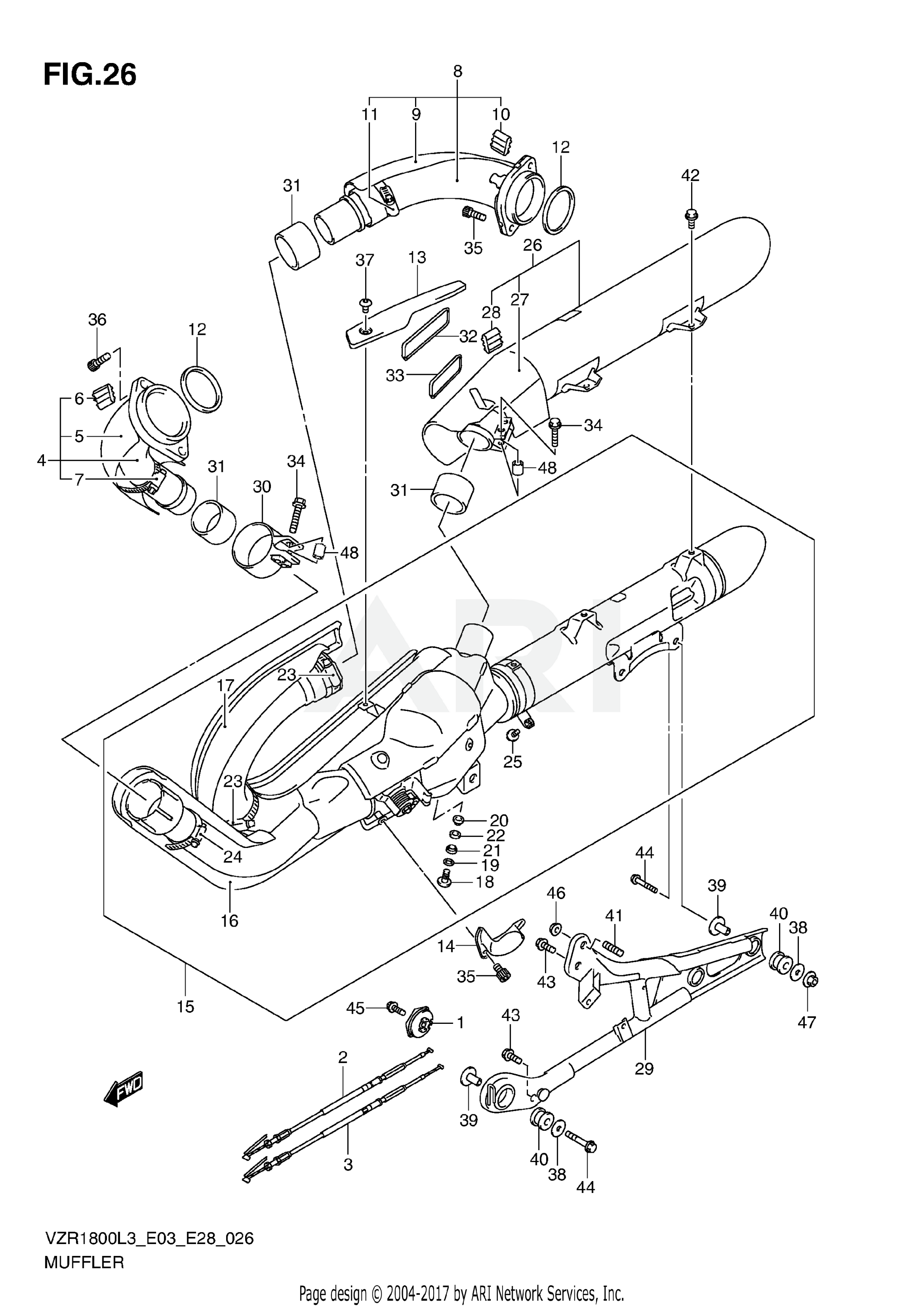 MUFFLER (VZR1800L3 E28)