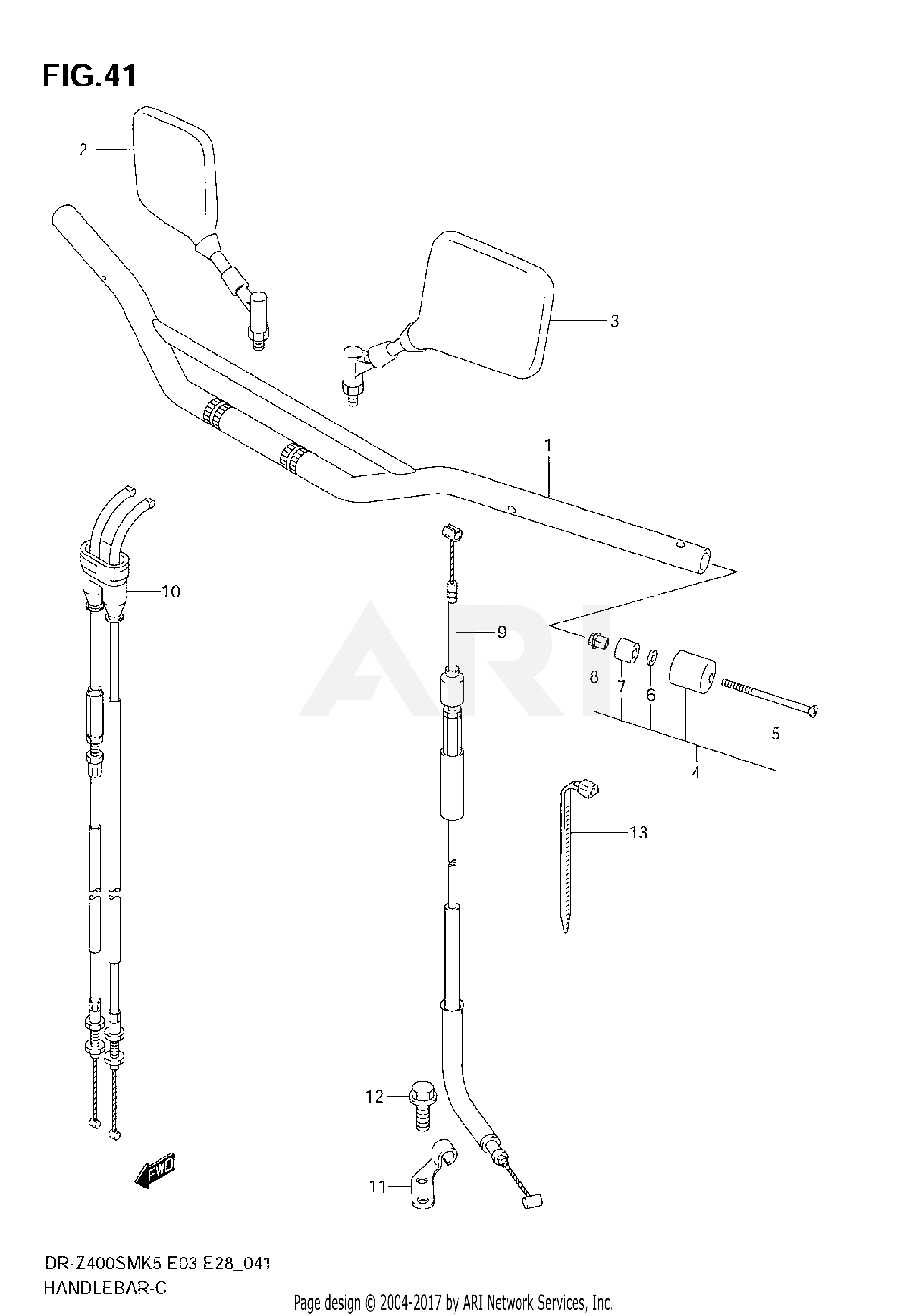 HANDLEBAR (MODEL K5/K6)