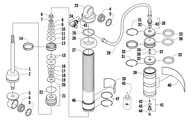 FRONT SUSPENSION SHOCK ABSORBER