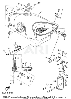 FUEL TANK CALIFORNIA ONLY