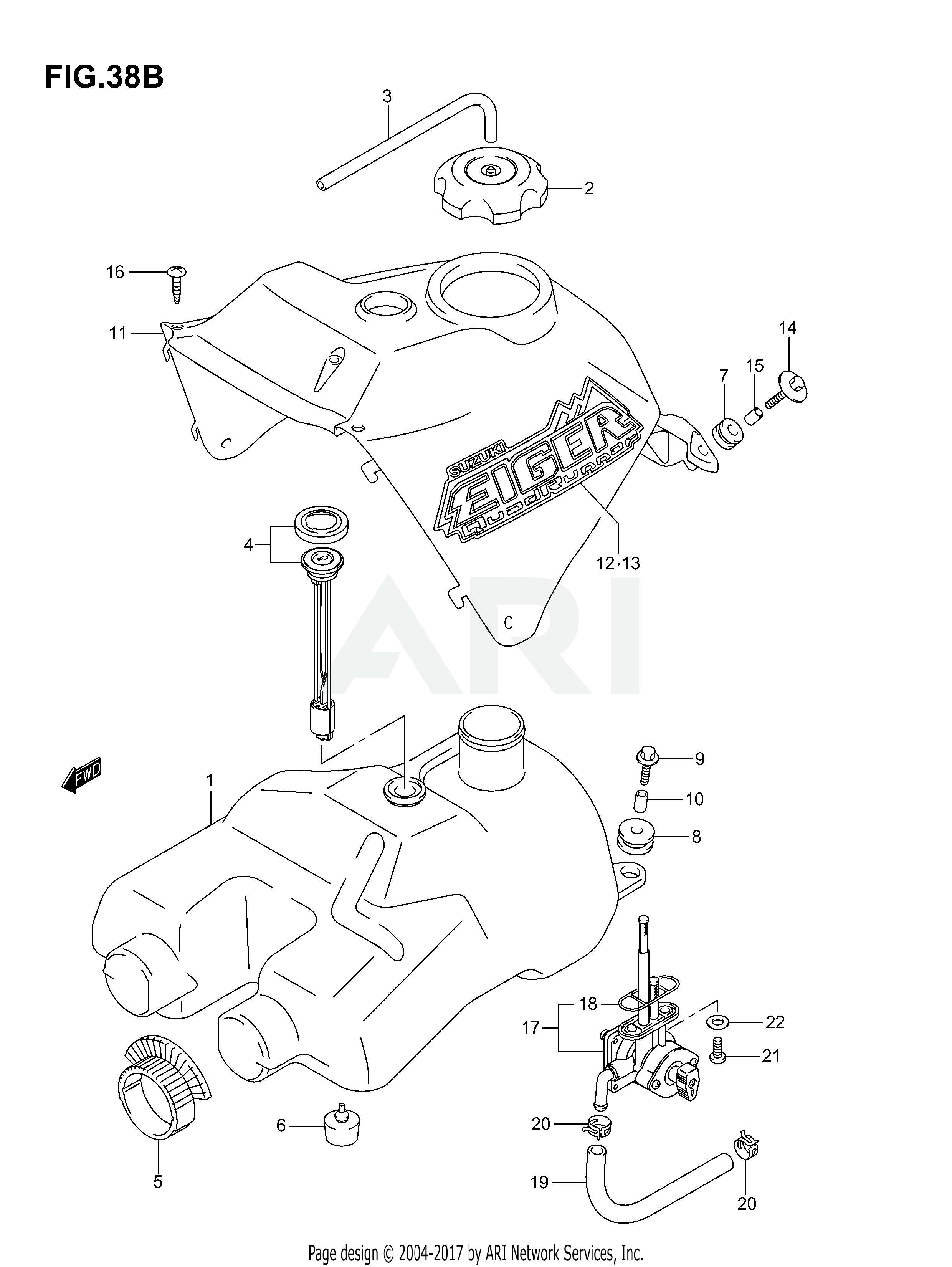 FUEL TANK (MODEL K7)