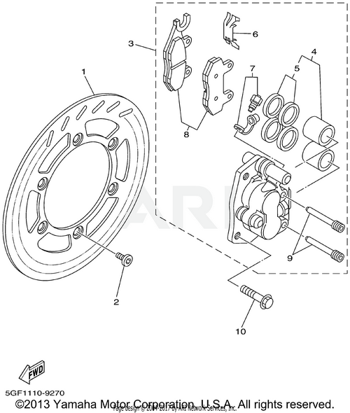 FRONT BRAKE CALIPER