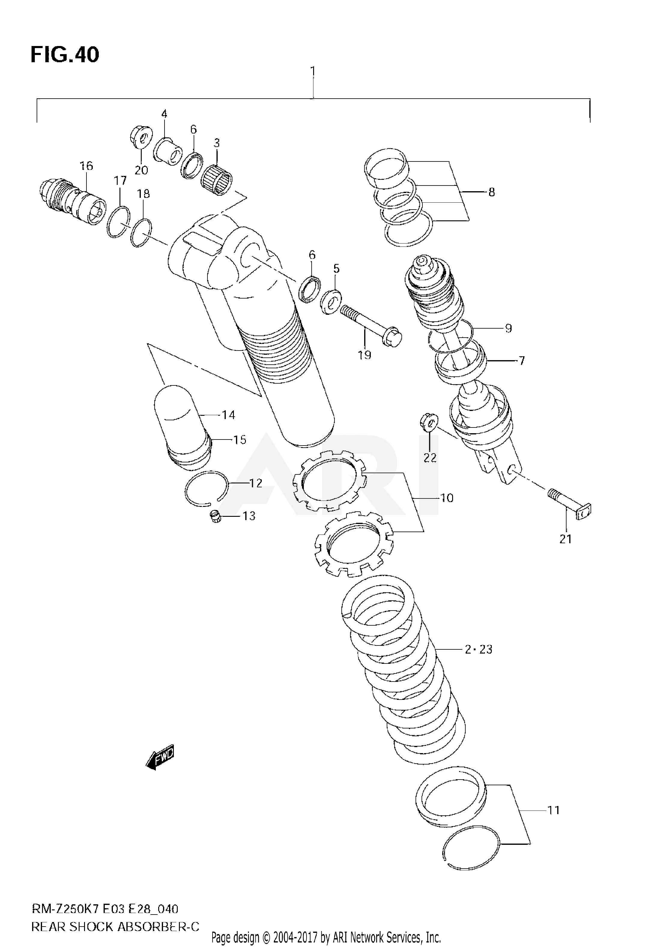 REAR SHOCK ABSORBER