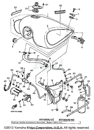 FUEL TANK XV1000LC NC