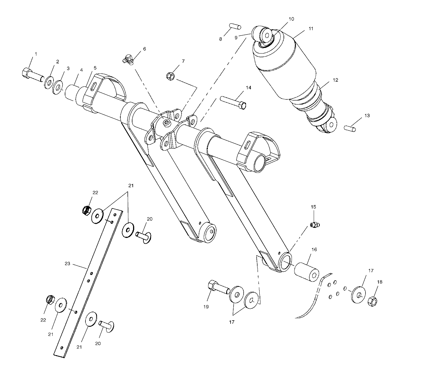 FRONT TORQUE ARM - S01NP8BS (4961106110B008)