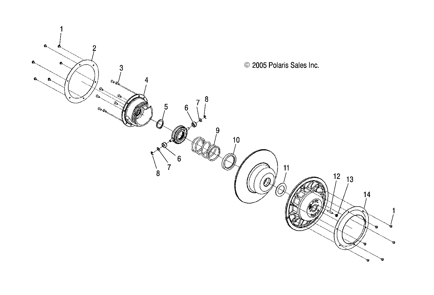 DRIVEN CLUTCH - S06PD7ES/FS (4997339733C10)