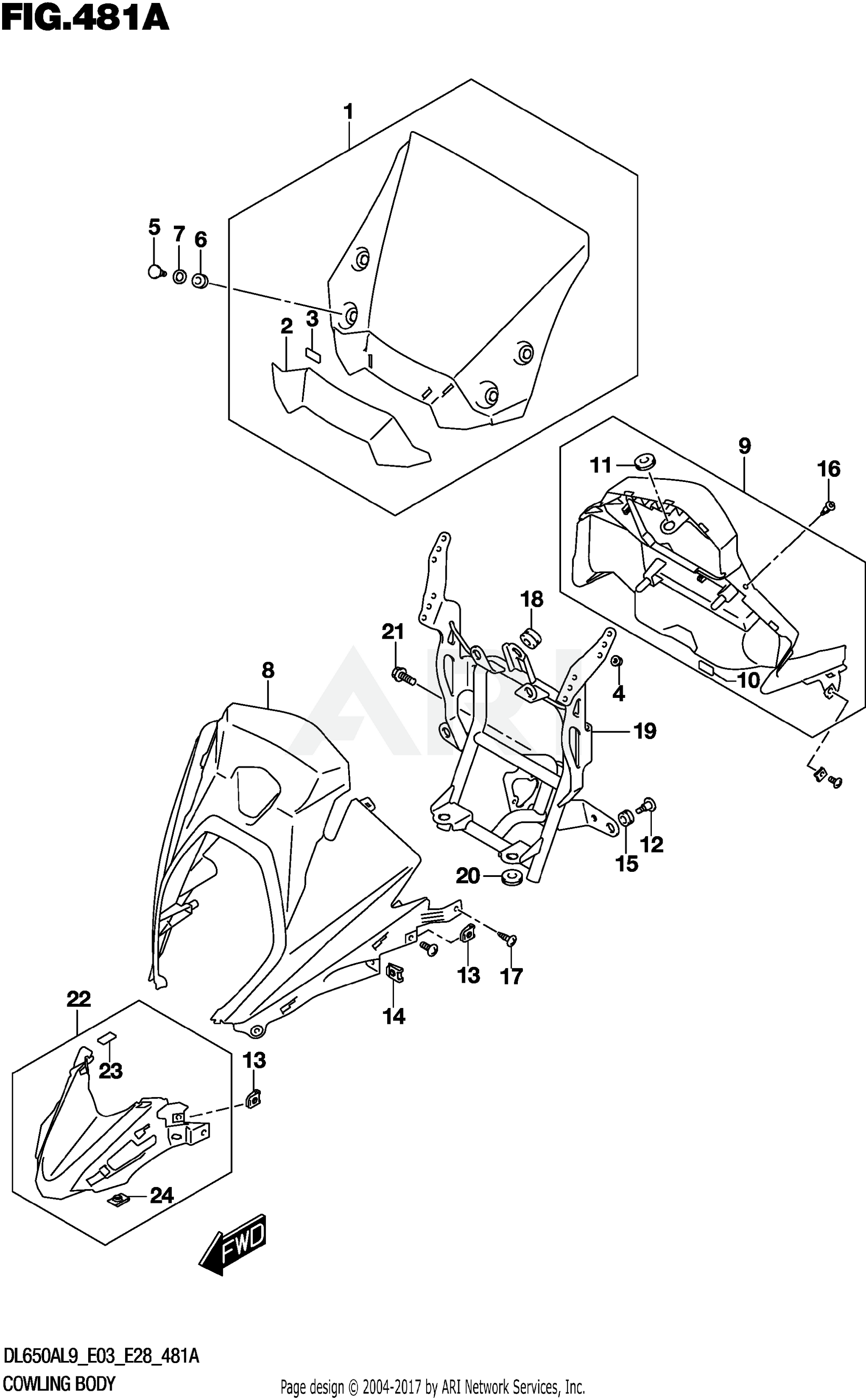 COWLING BODY (DL650A)