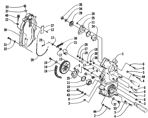 DRIVE/DROPCASE ASSEMBLY