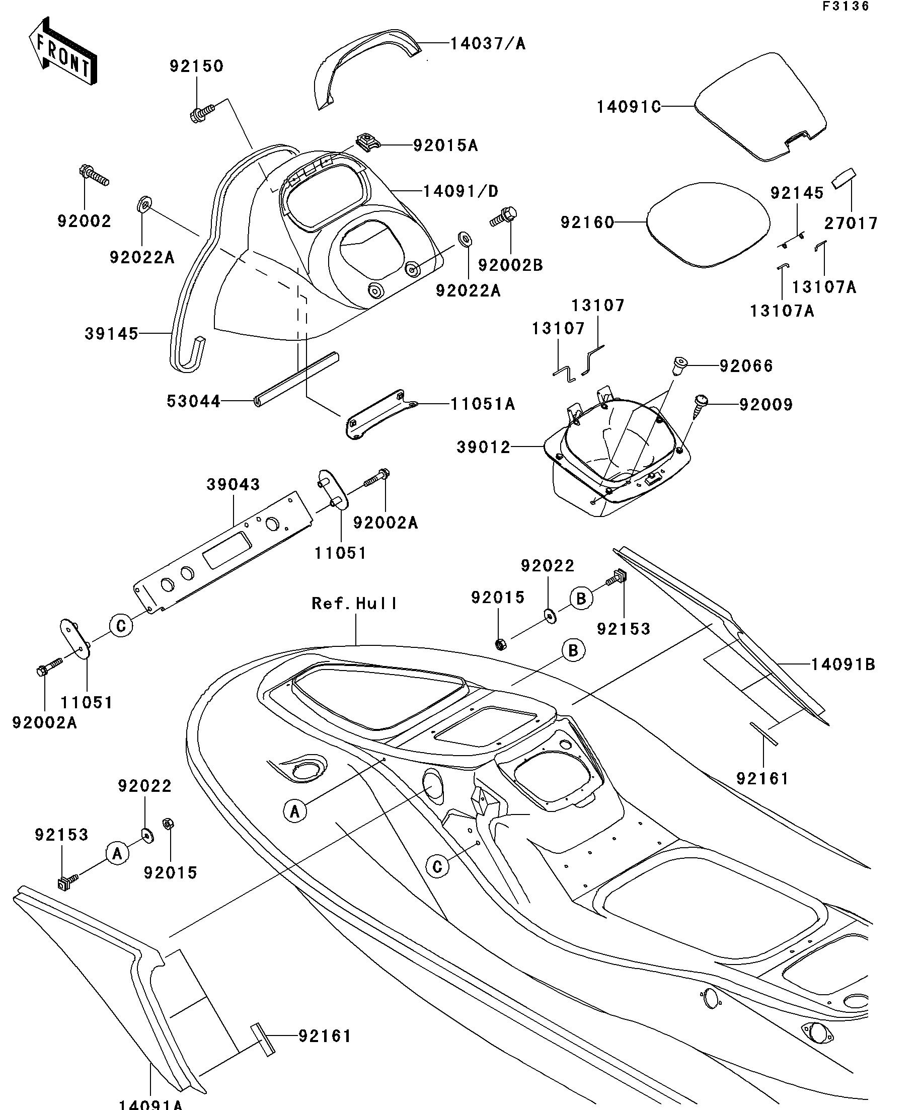 Hull Middle Fittings