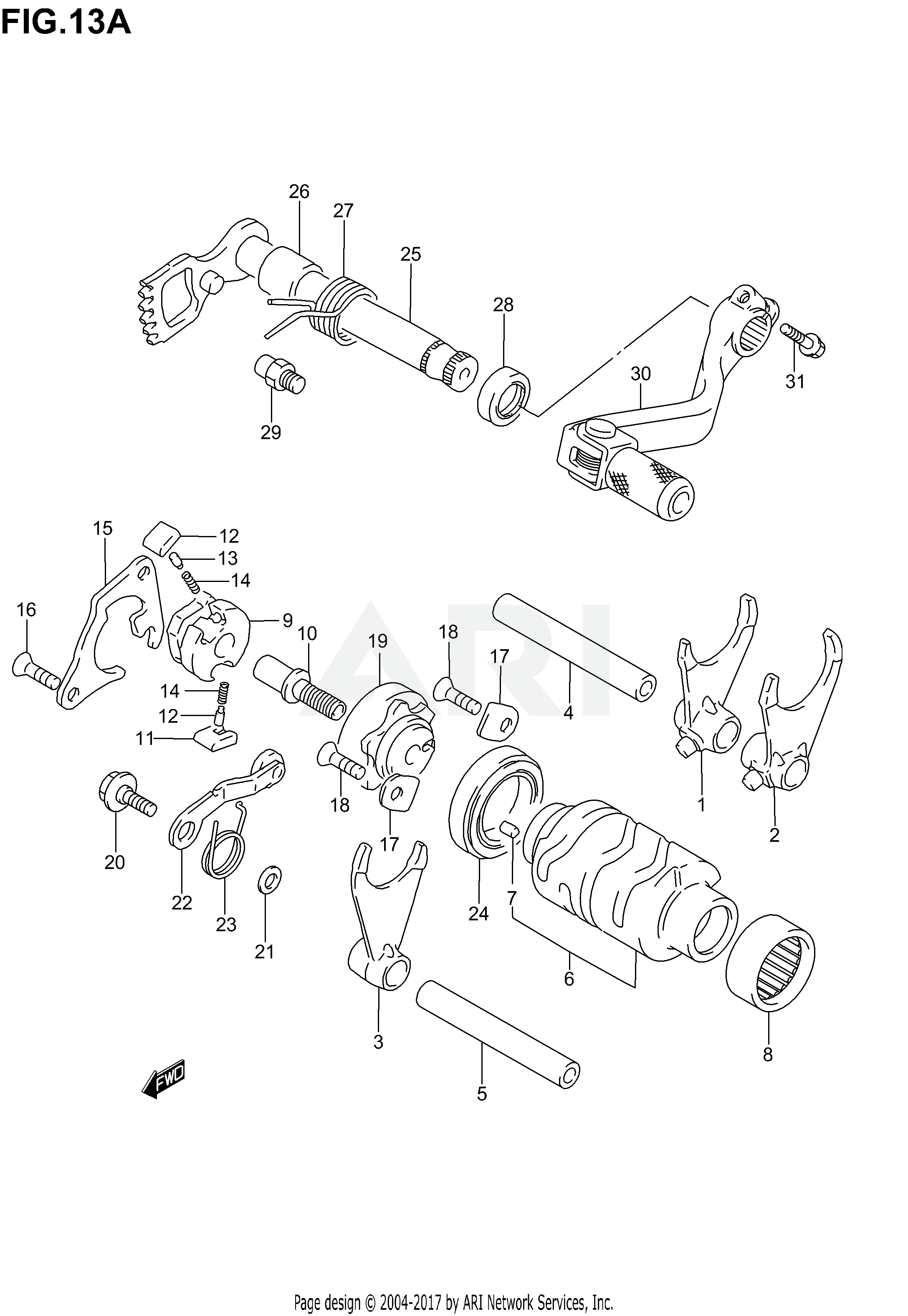 GEAR SHIFTING (MODEL K5/K6)