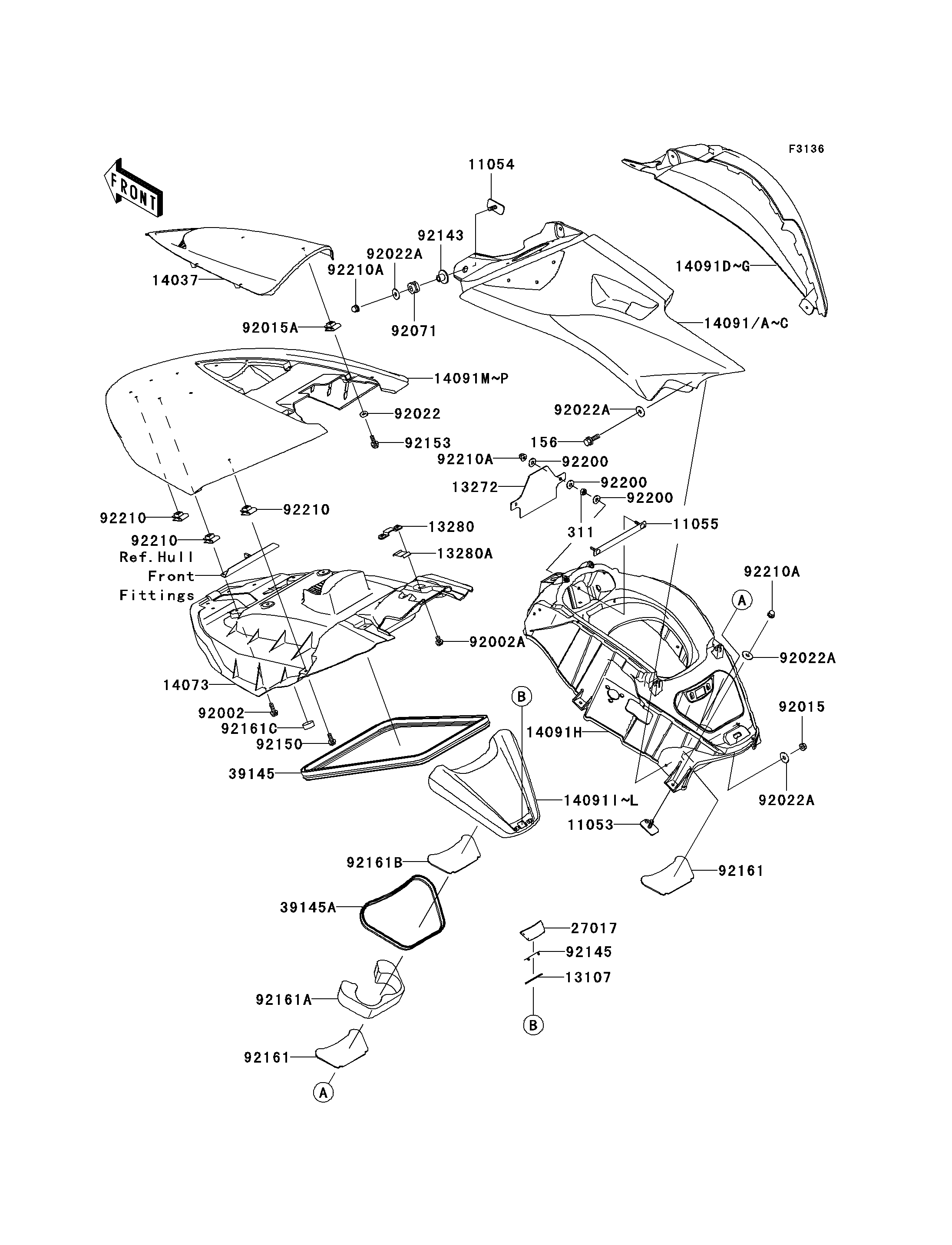 Hull Middle Fittings