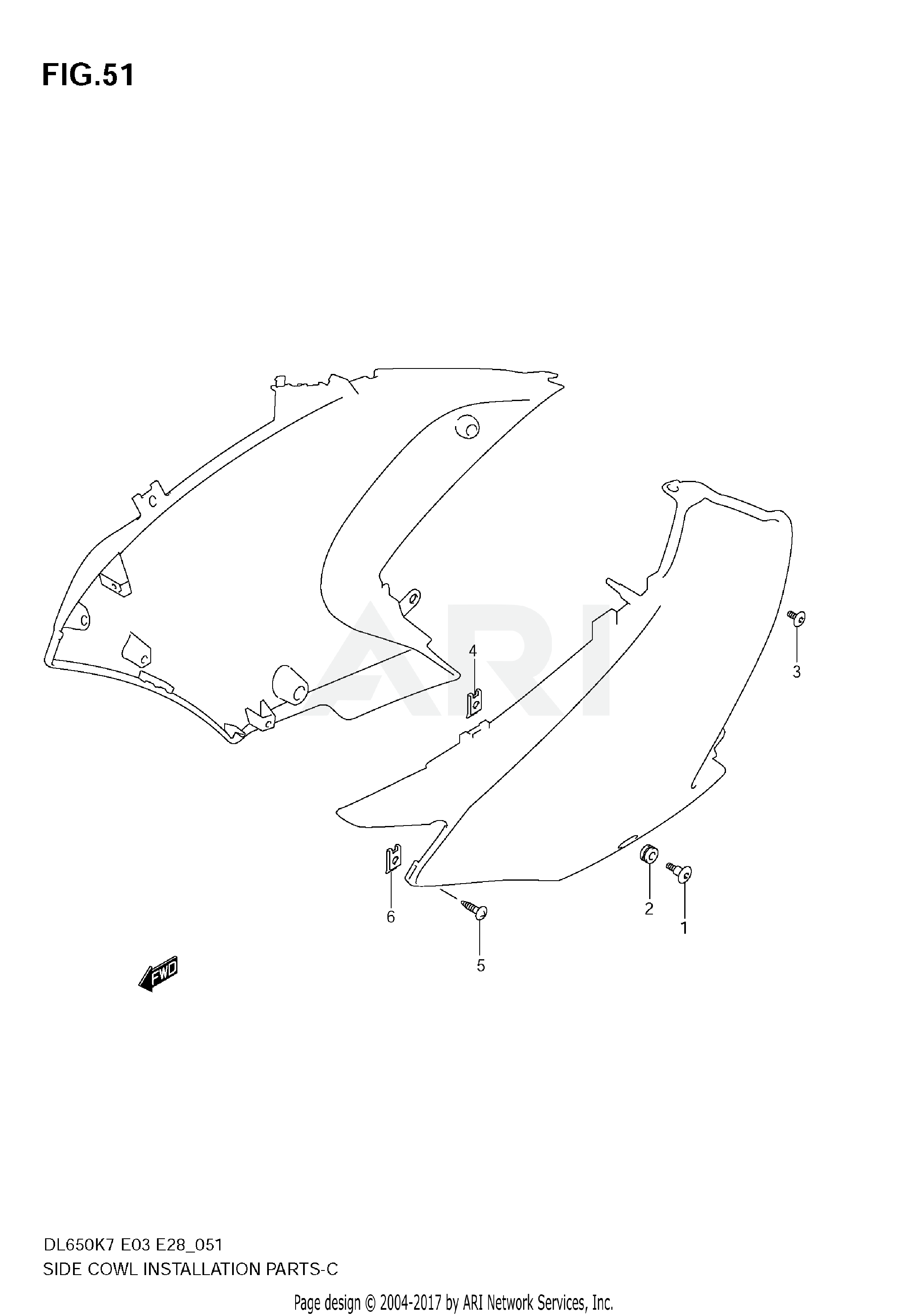 SIDE COWLING INSTALLATION PARTS