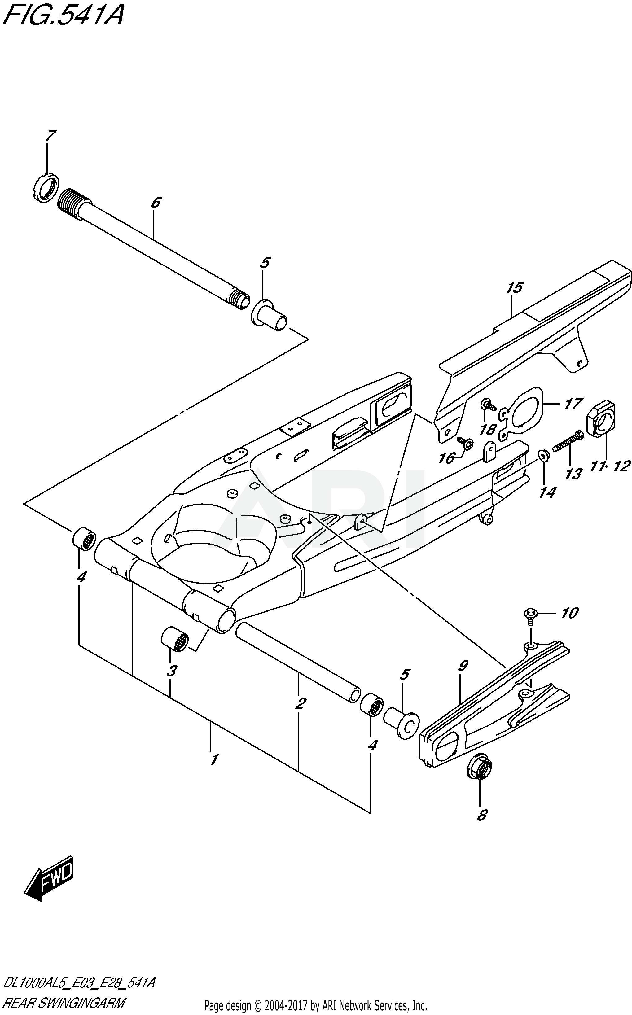 REAR SWINGINGARM