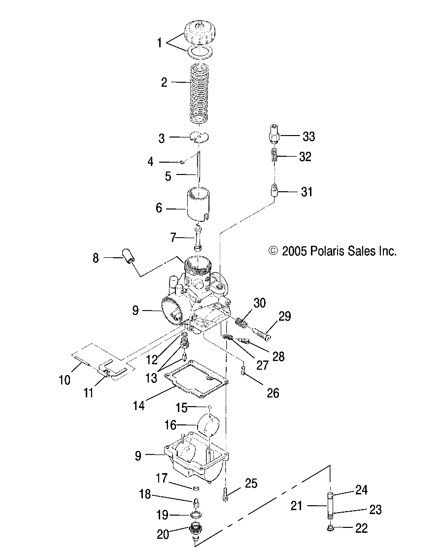 ENGINE, CARBURETOR - S08NB3AS (4997199719C10)