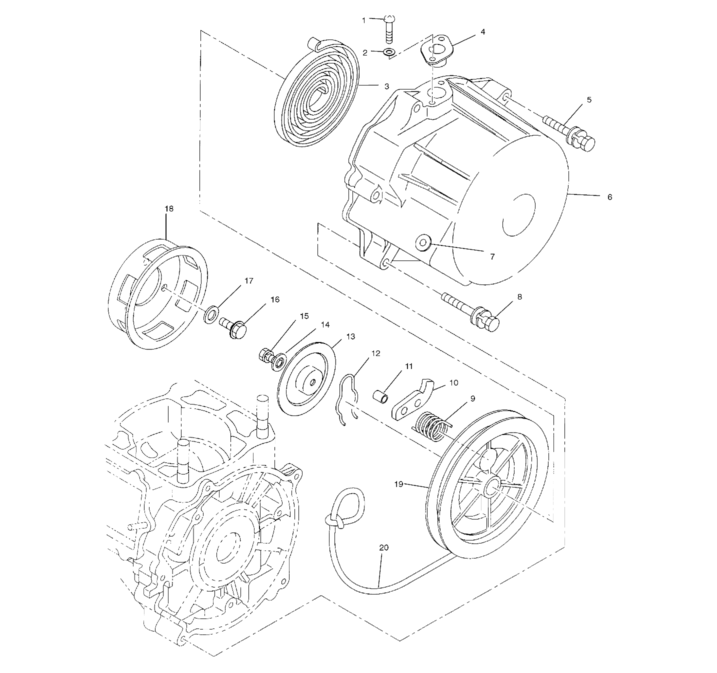 RECOIL STARTER - S01SB8AS (4960686068C011)