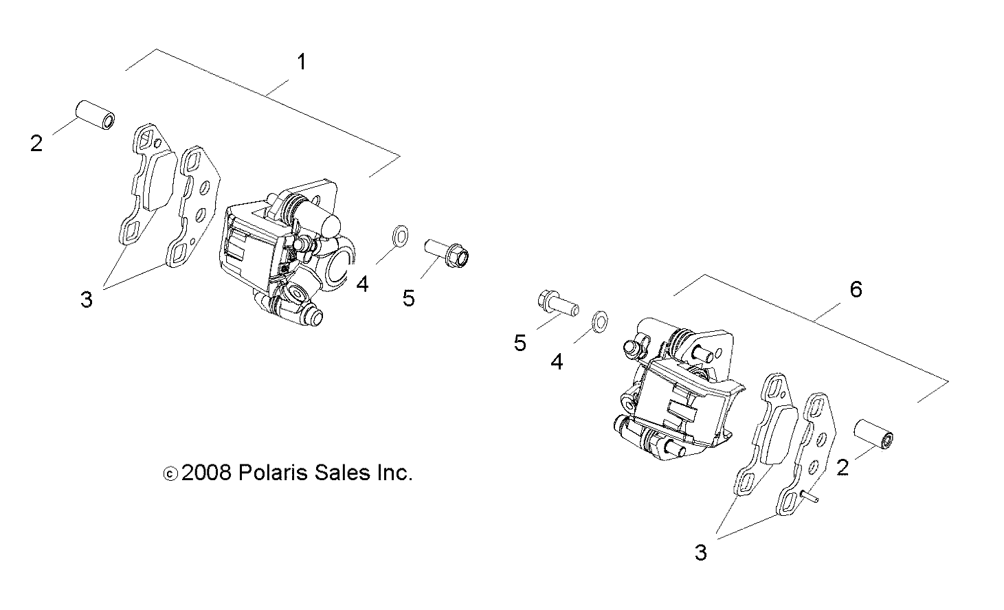 BRAKES, CALIPER, FRONT - A09VA17AA/AD (49RGRCALIPER09RZR170)