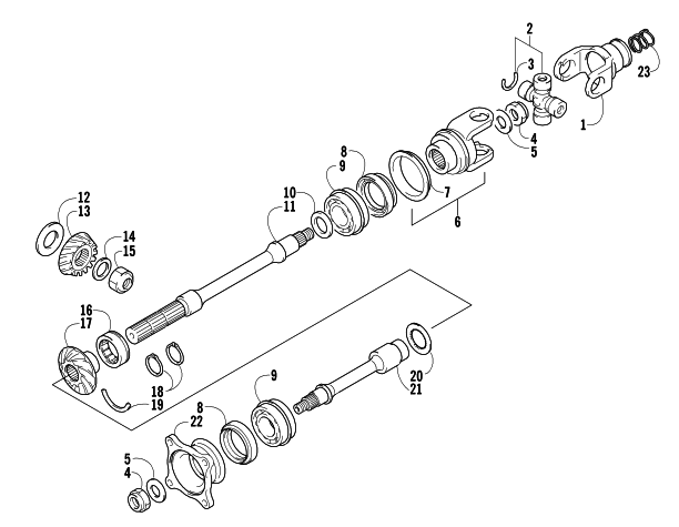 SECONDARY DRIVE ASSEMBLY