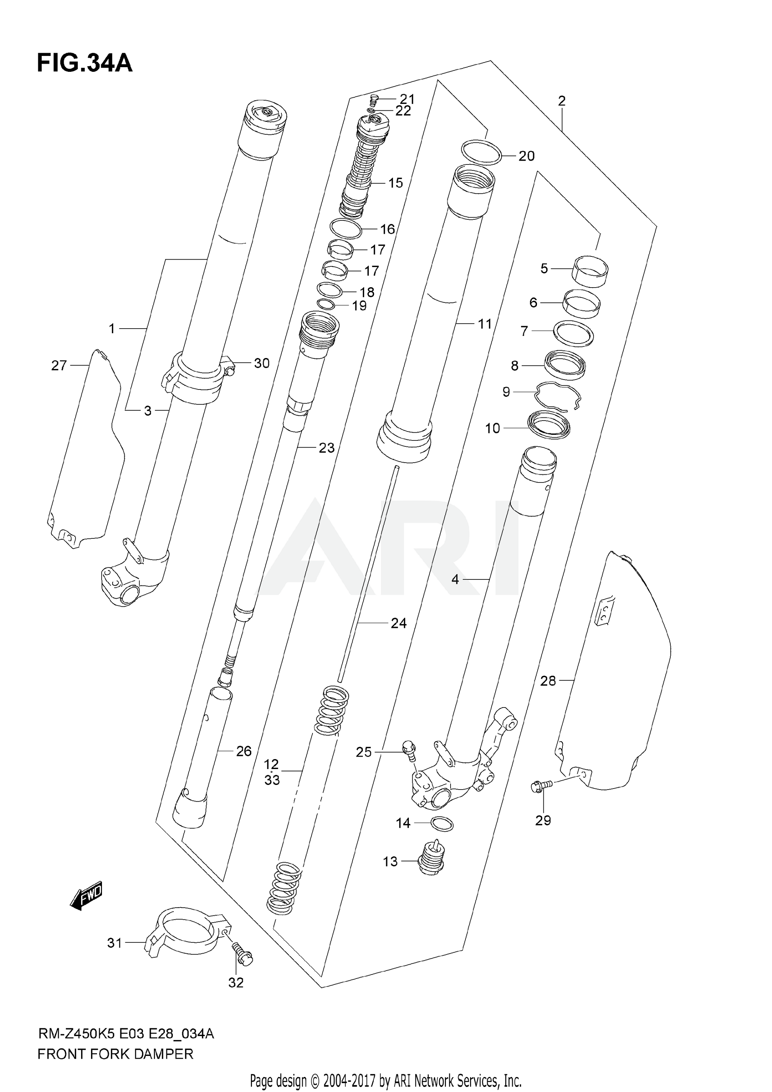 FRONT DAMPER (MODEL K6)