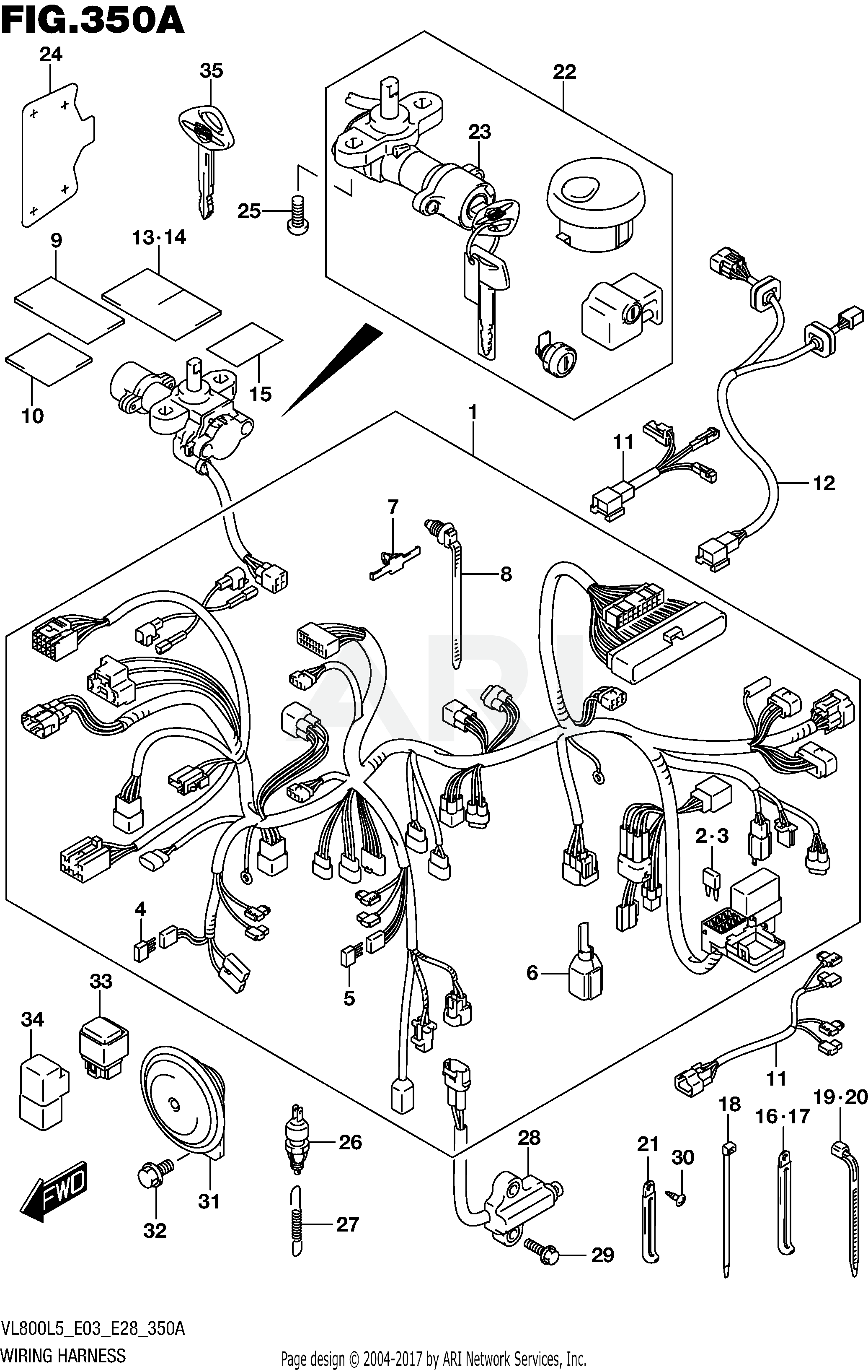 WIRING HARNESS (VL800L5 E03)