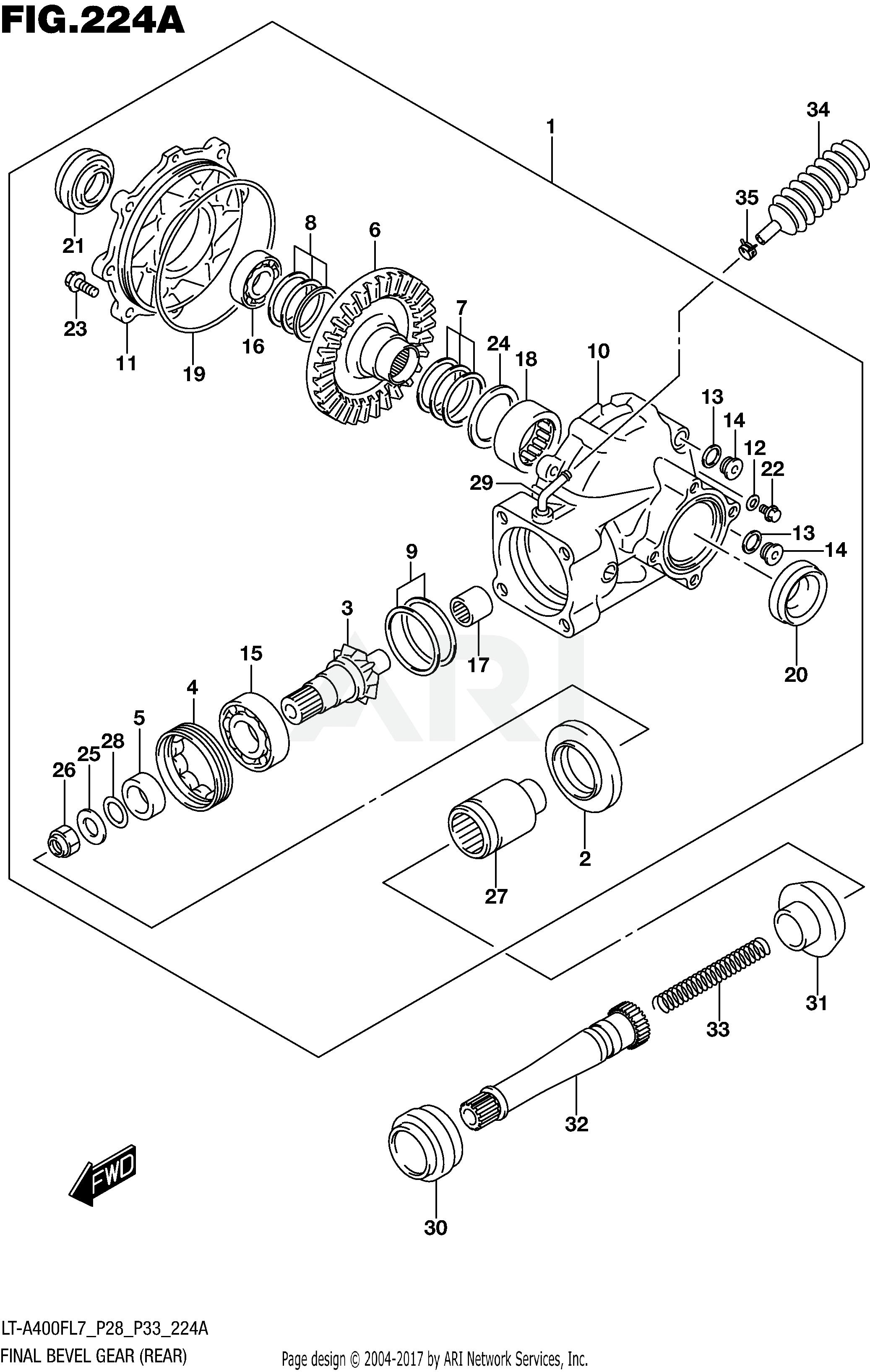 FINAL BEVEL GEAR (REAR)