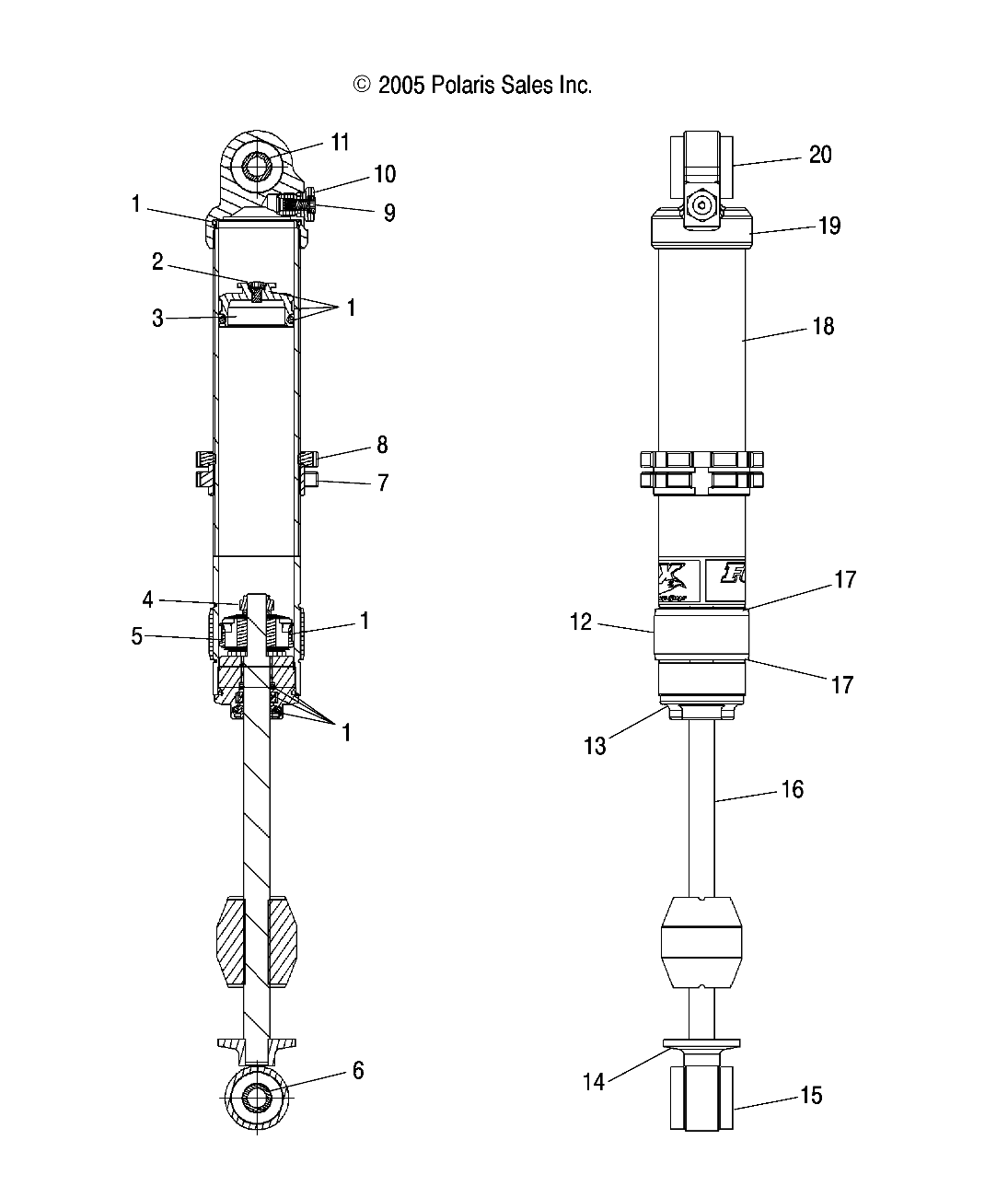 SHOCK, FRONT TRACK (7043142) - S07PS6HS/HSA/HSB (49SNOWSHOCKFRONT7043142)