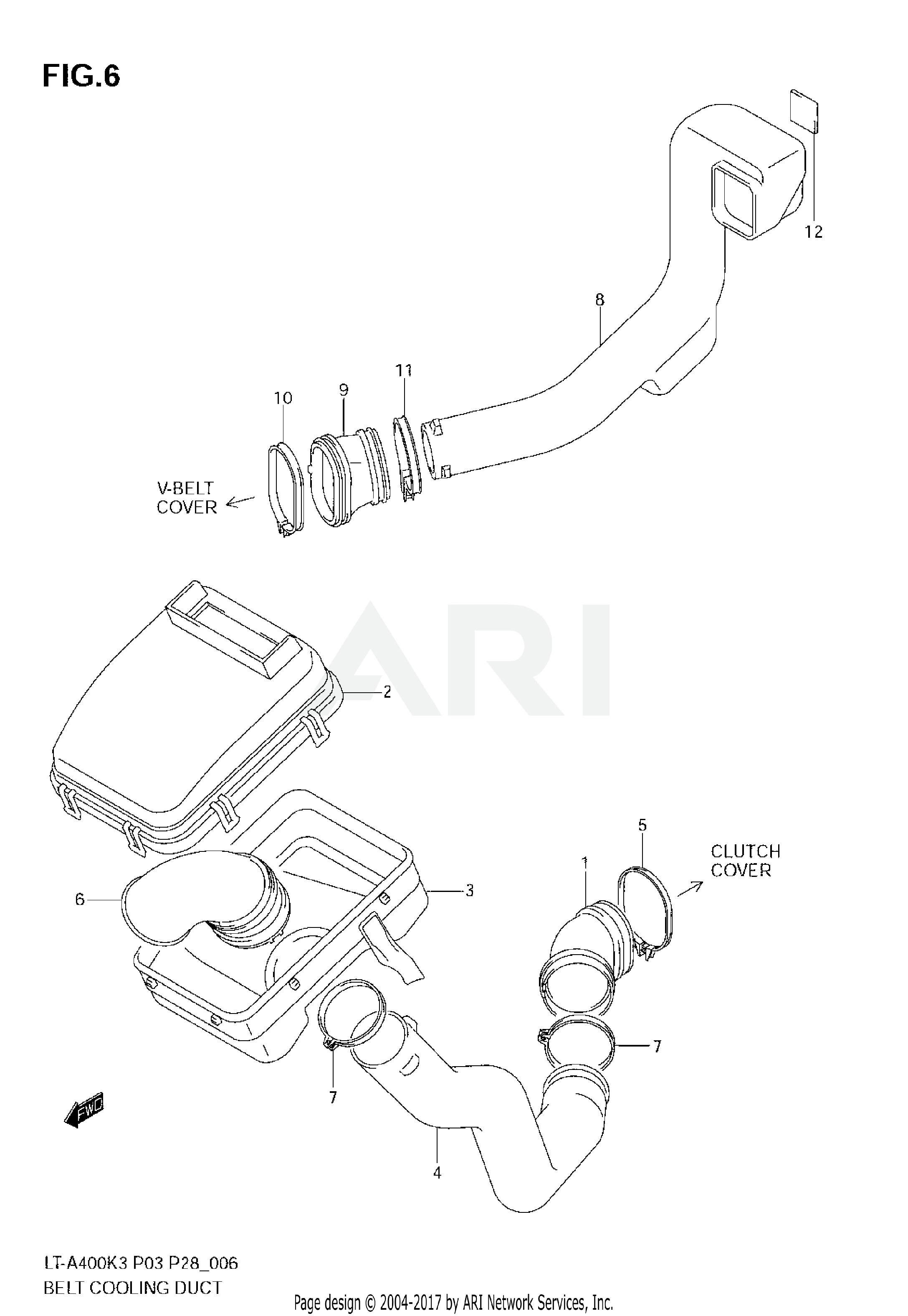 BELT COOLING DUCT