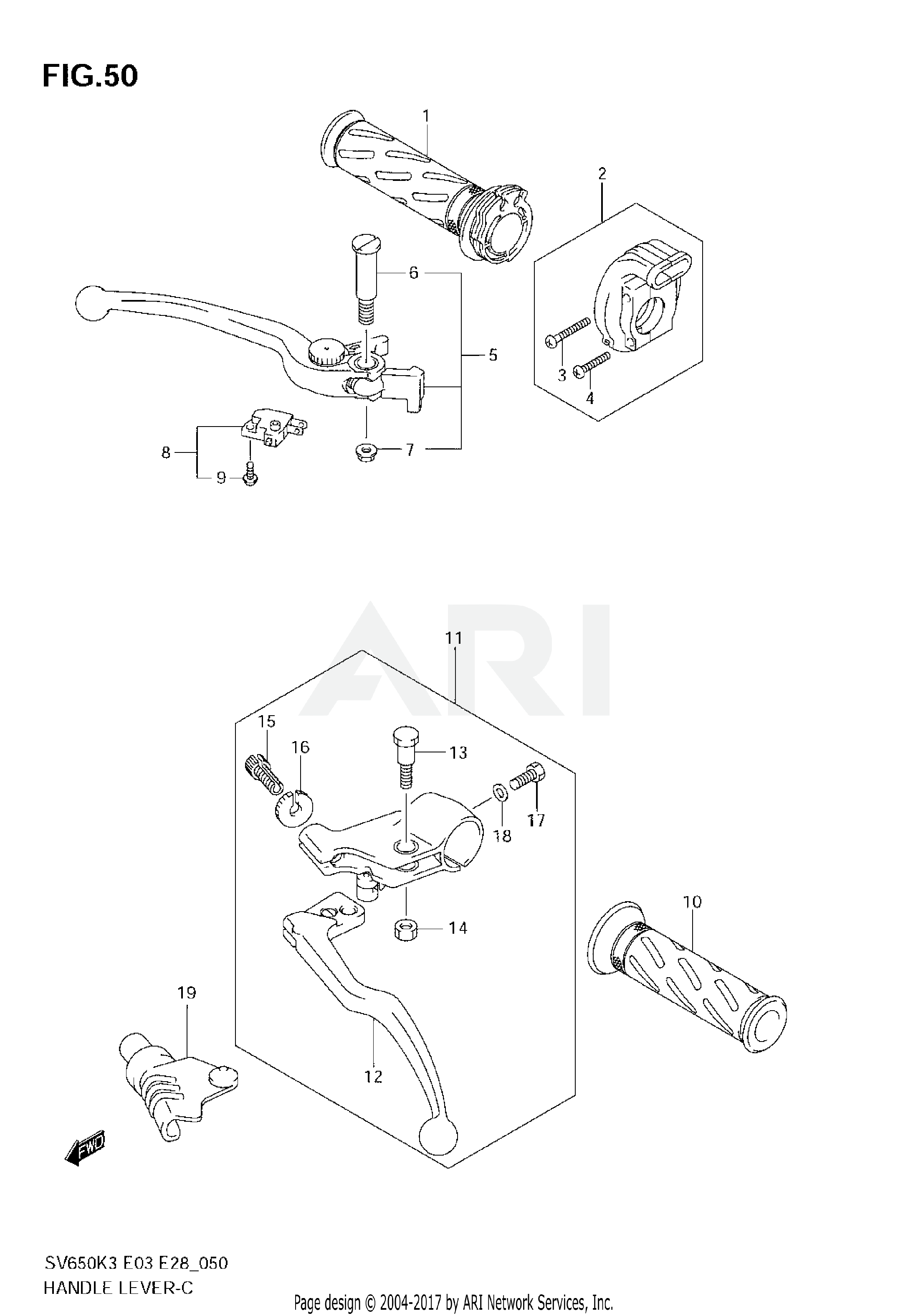 HANDLE LEVER (MODEL K3/K4/K5/K6)