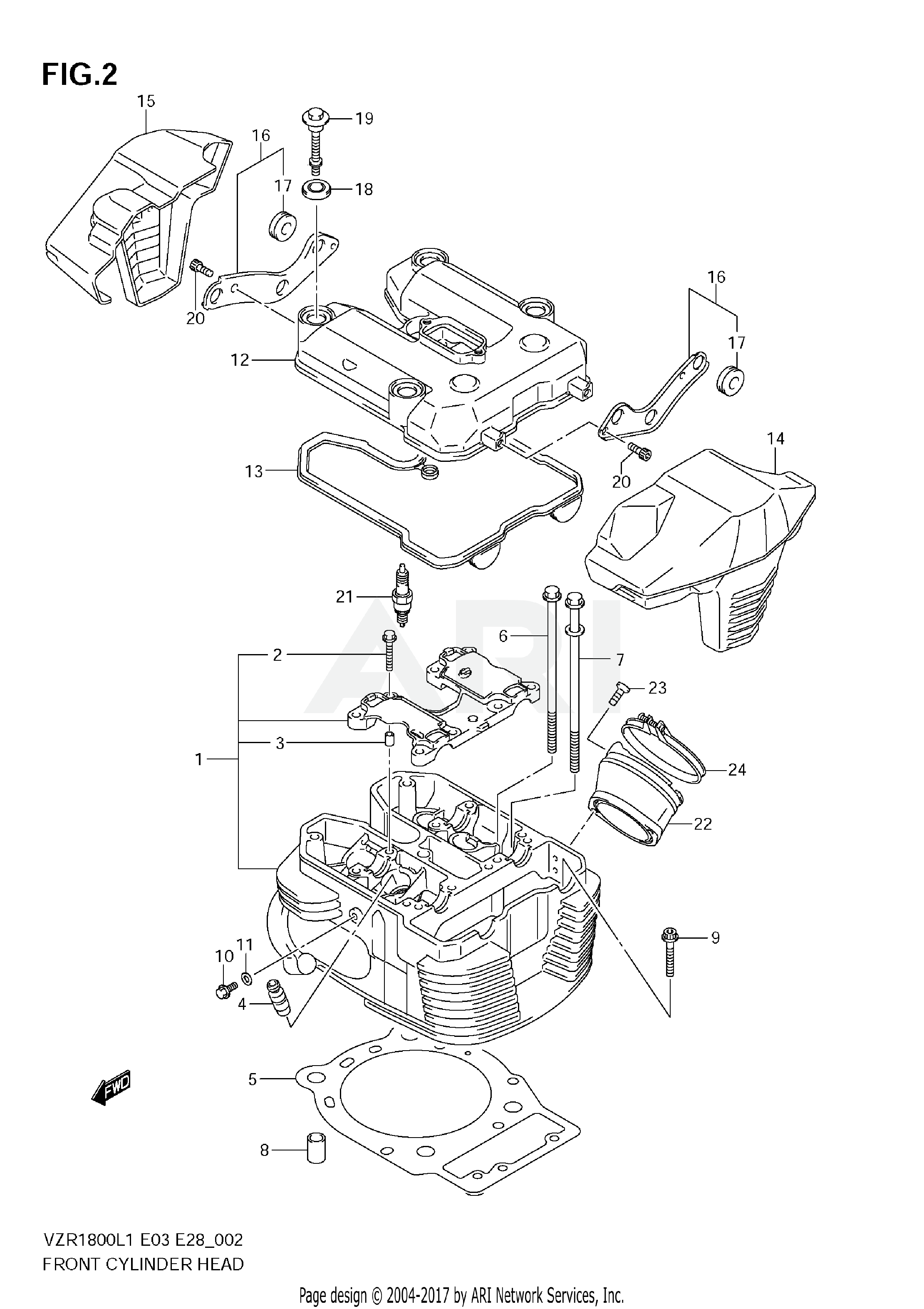 FRONT CYLINDER HEAD