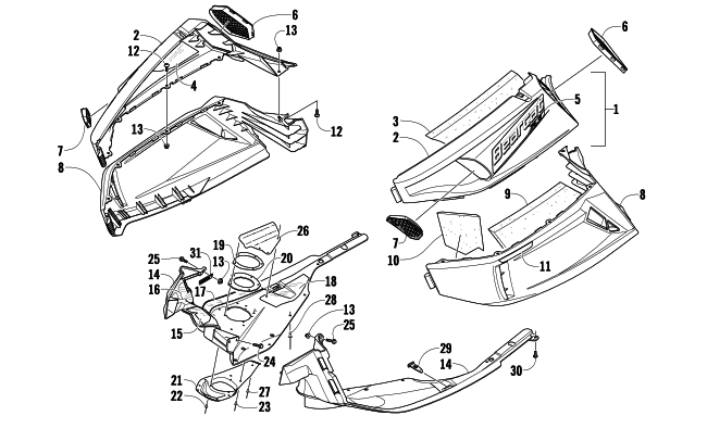 SKID PLATE AND SIDE PANEL ASSEMBLY