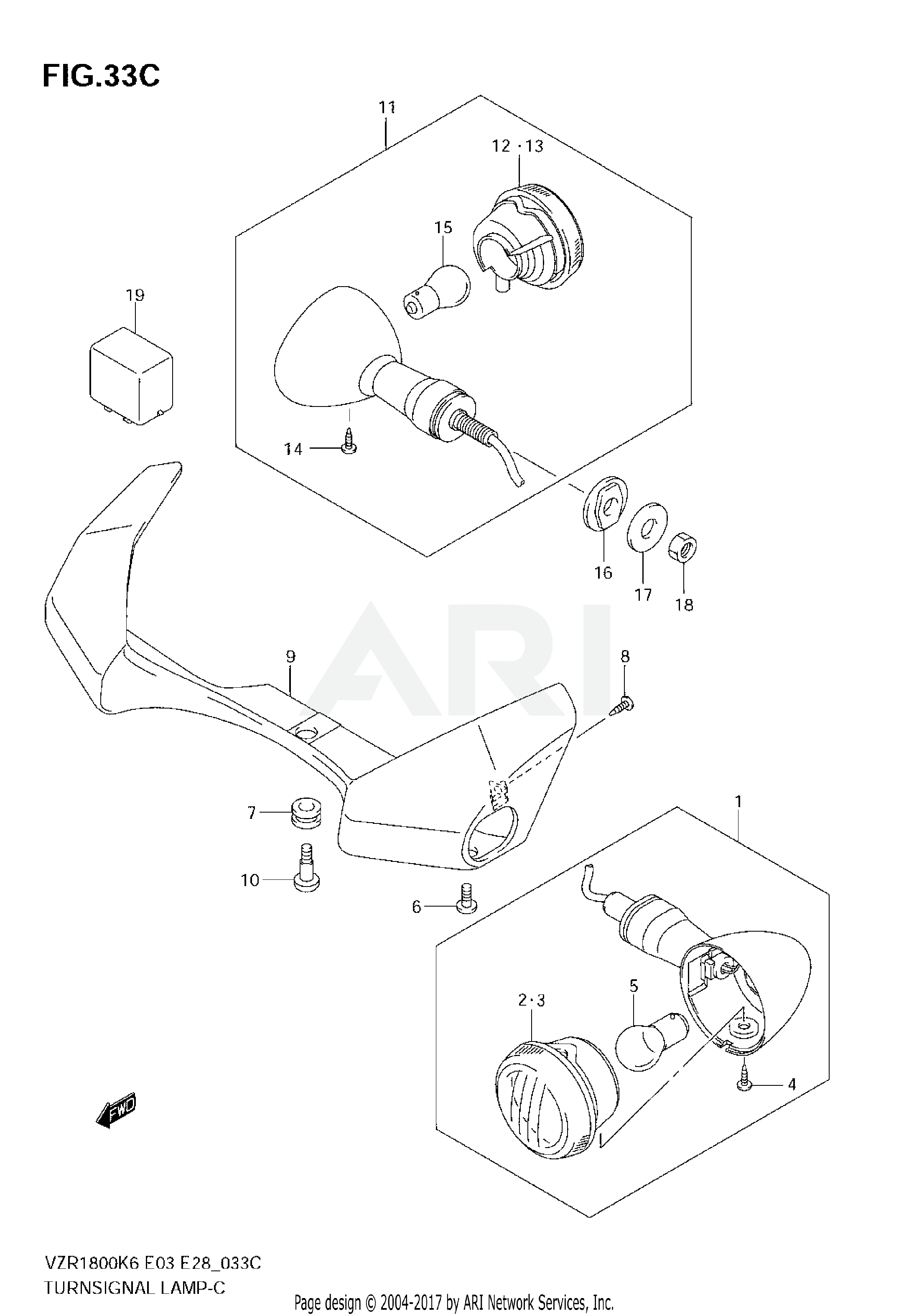 TURNSIGNAL LAMP (VZR1800ZK8)