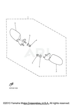 ALTERNATE REAR VIEW MIRROR SET