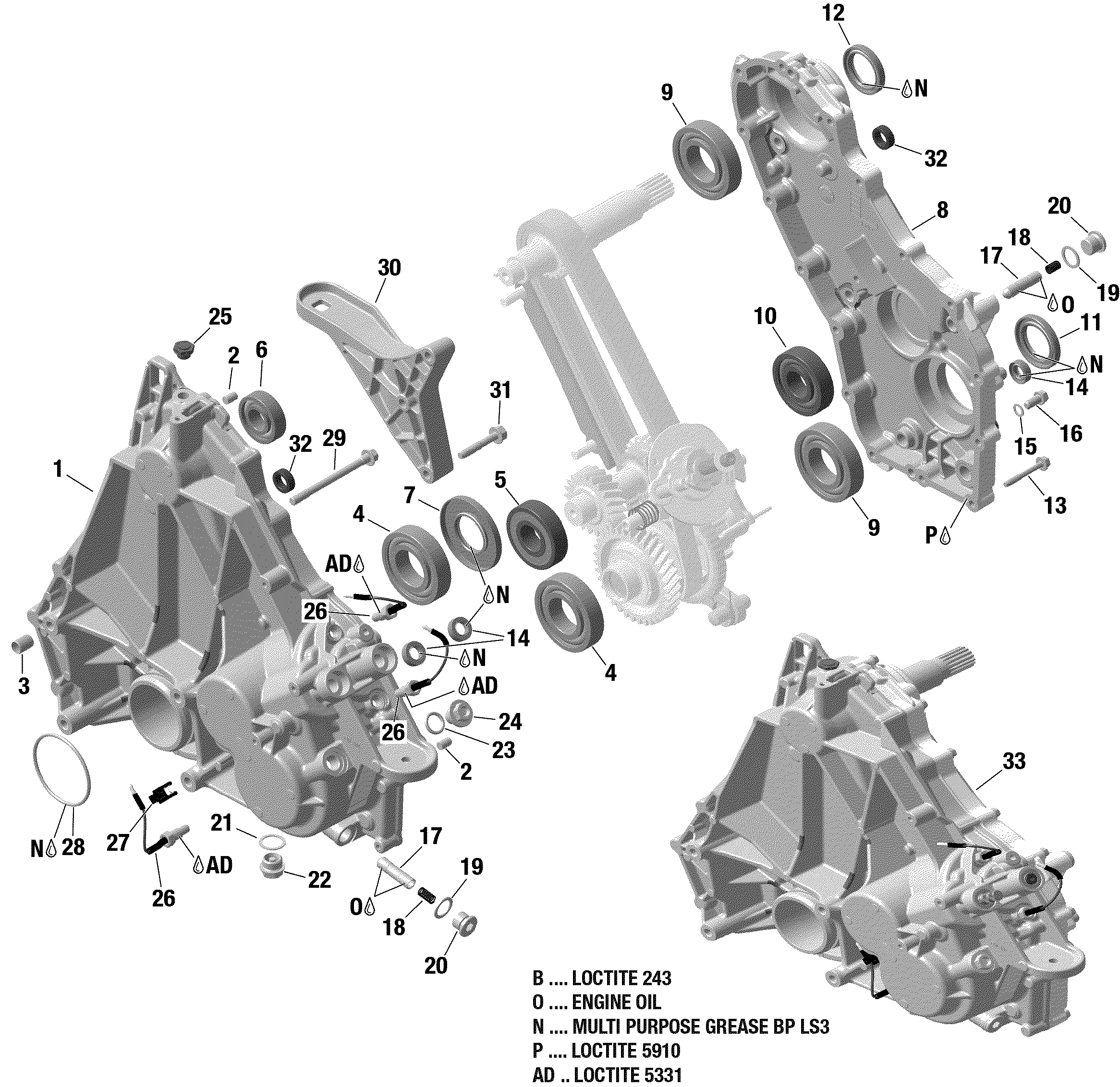 Gearbox - Housing - 900 ACE