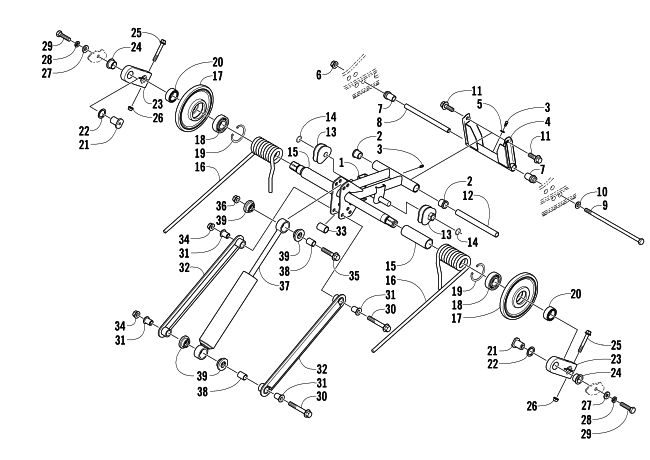 REAR SUSPENSION REAR ARM ASSEMBLY