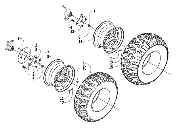 WHEEL AND TIRE ASSEMBLY